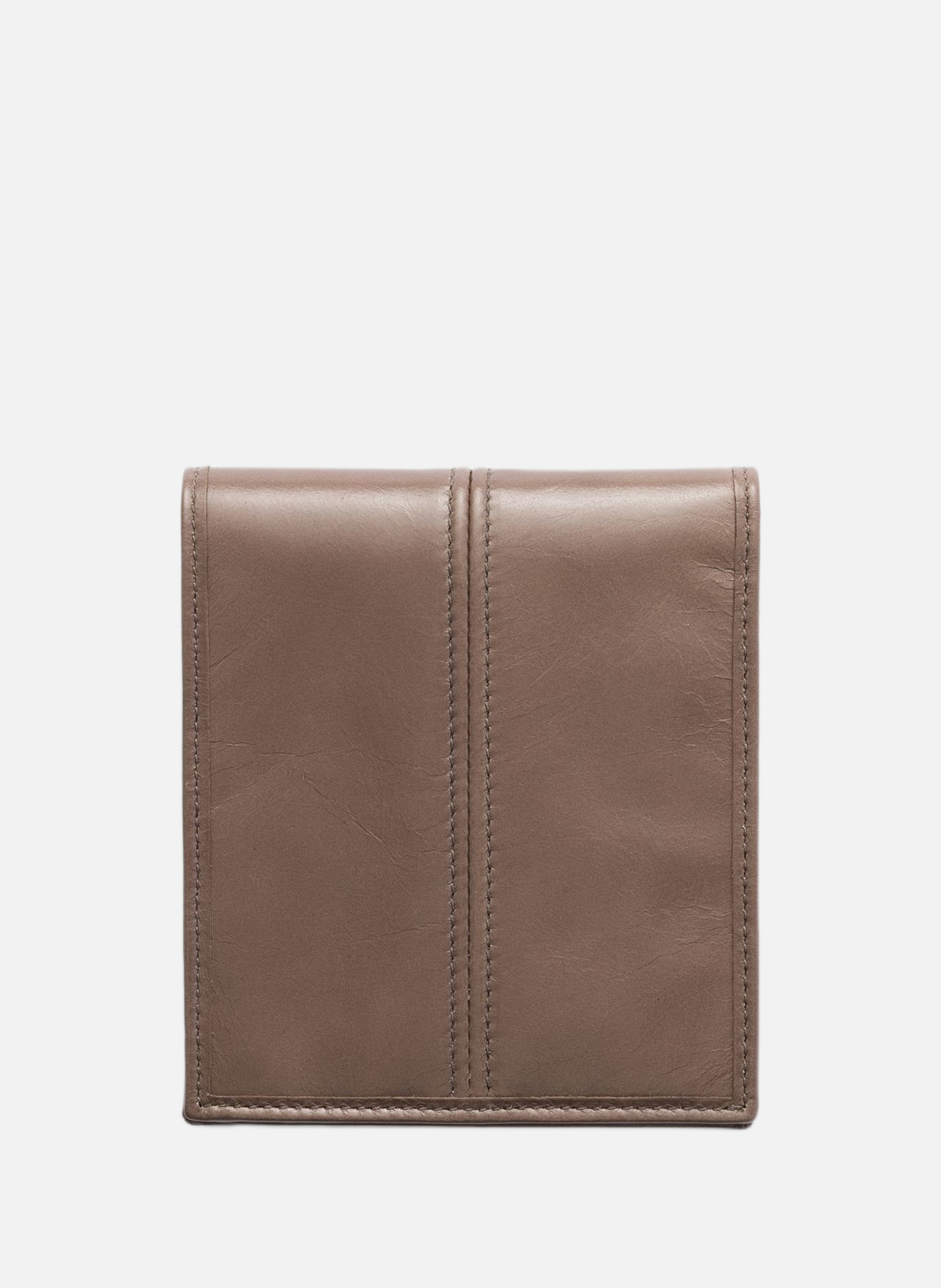 Portefeuille en cuir PRADA Gris