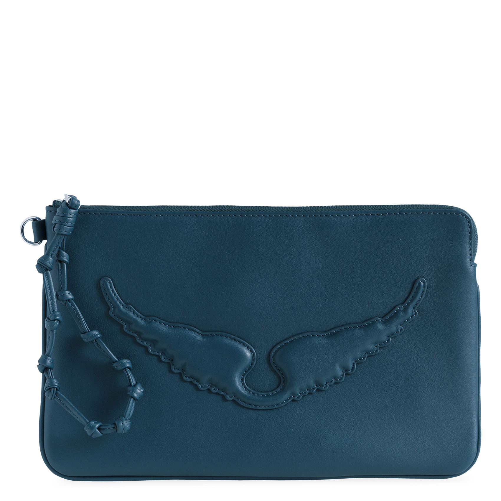 Angel leather clutch ZADIG&VOLTAIRE Blue