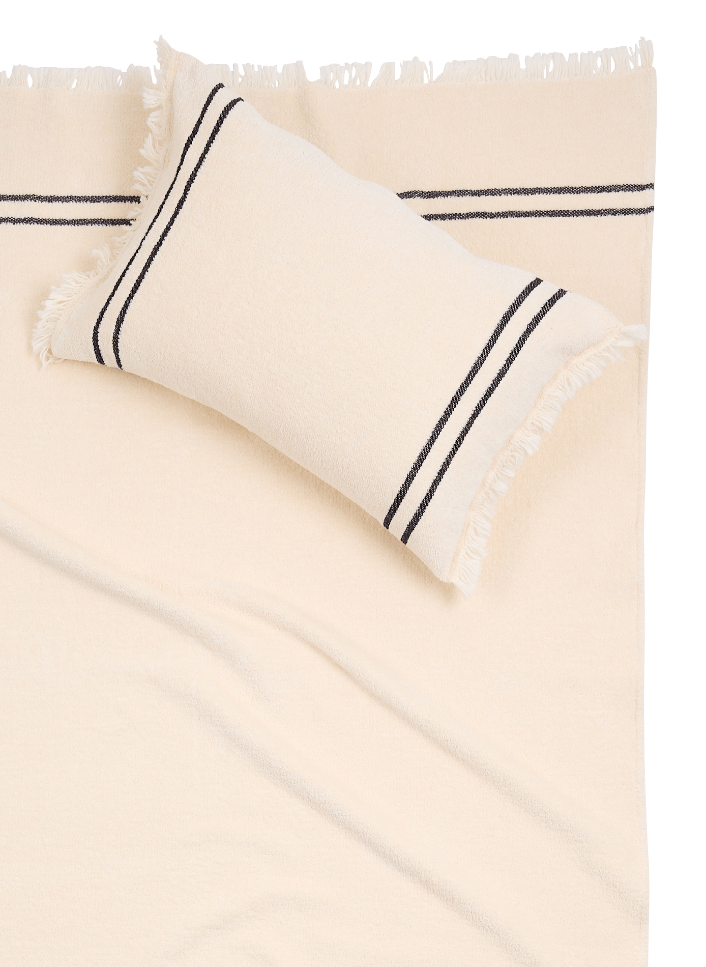 Housse de coussin en coton AU PRINTEMPS PARIS Beige