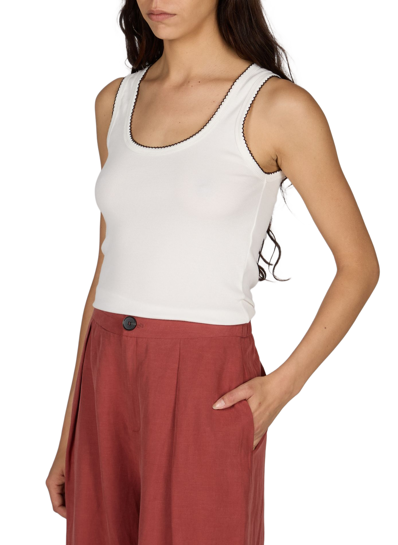 Isena blended cotton tank top ARTLOVE Beige