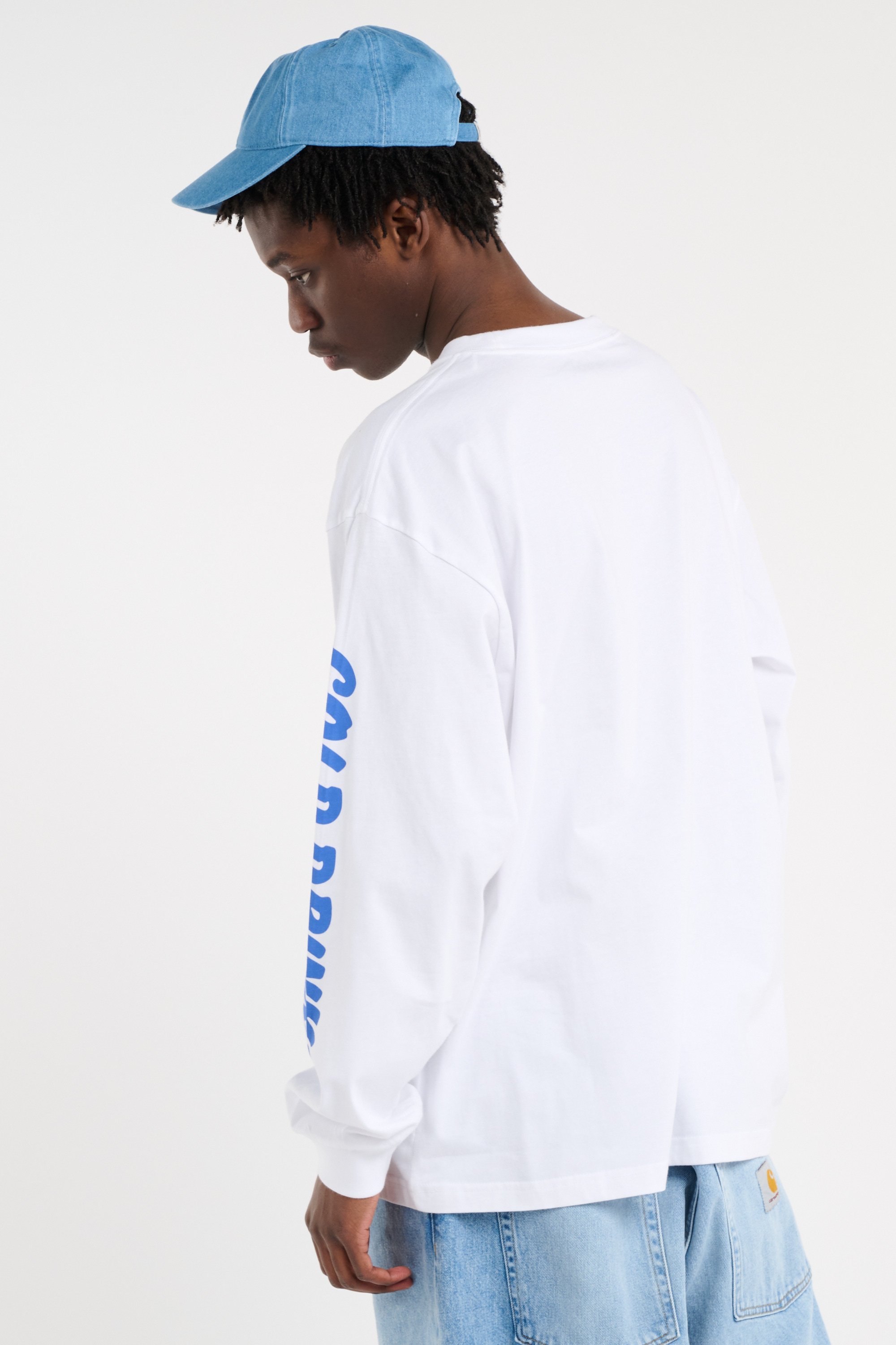 T-shirt l/s cold drinks t-shirt CARHARTT WIP Blanc