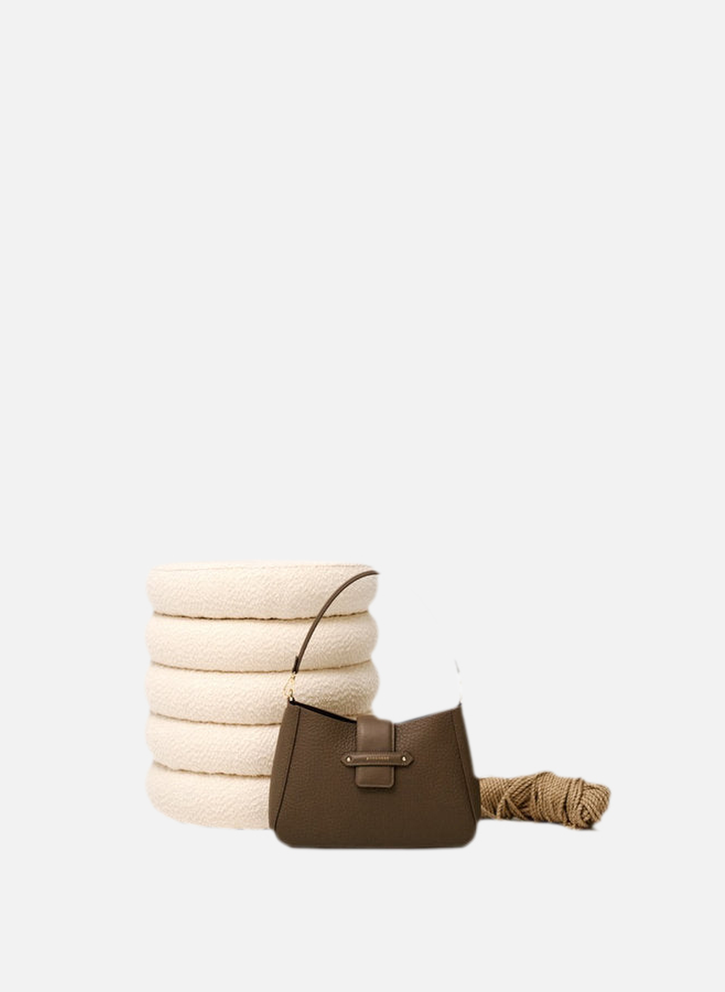 Fleuves | sac porté épaule POURCHET Gris