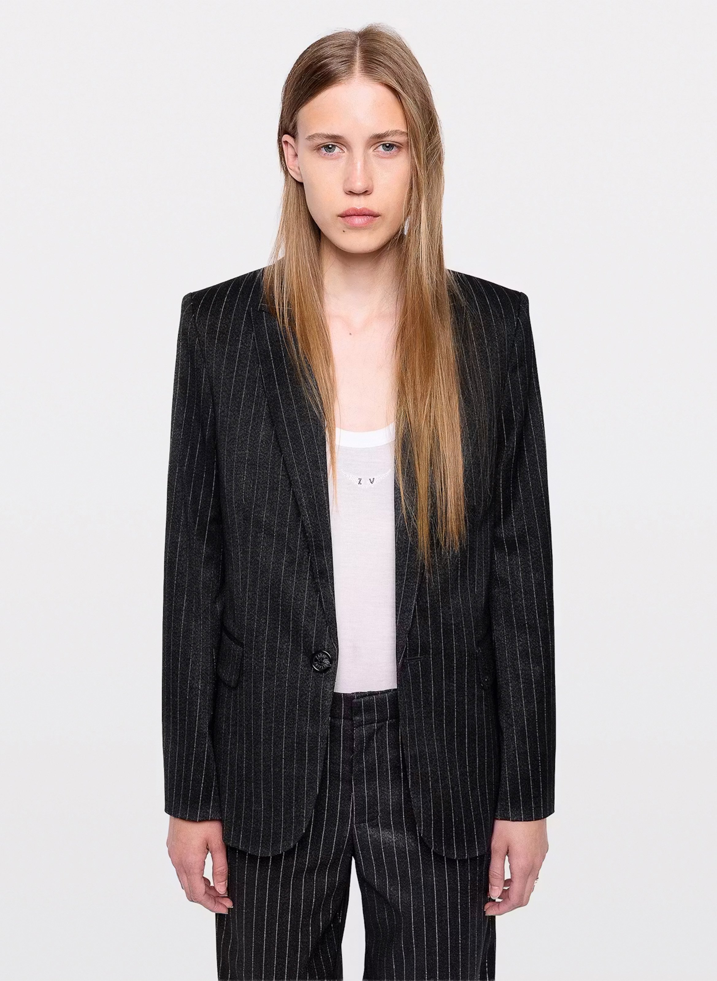 Gestreifter Blazer Valser ZADIG&VOLTAIRE Grau
