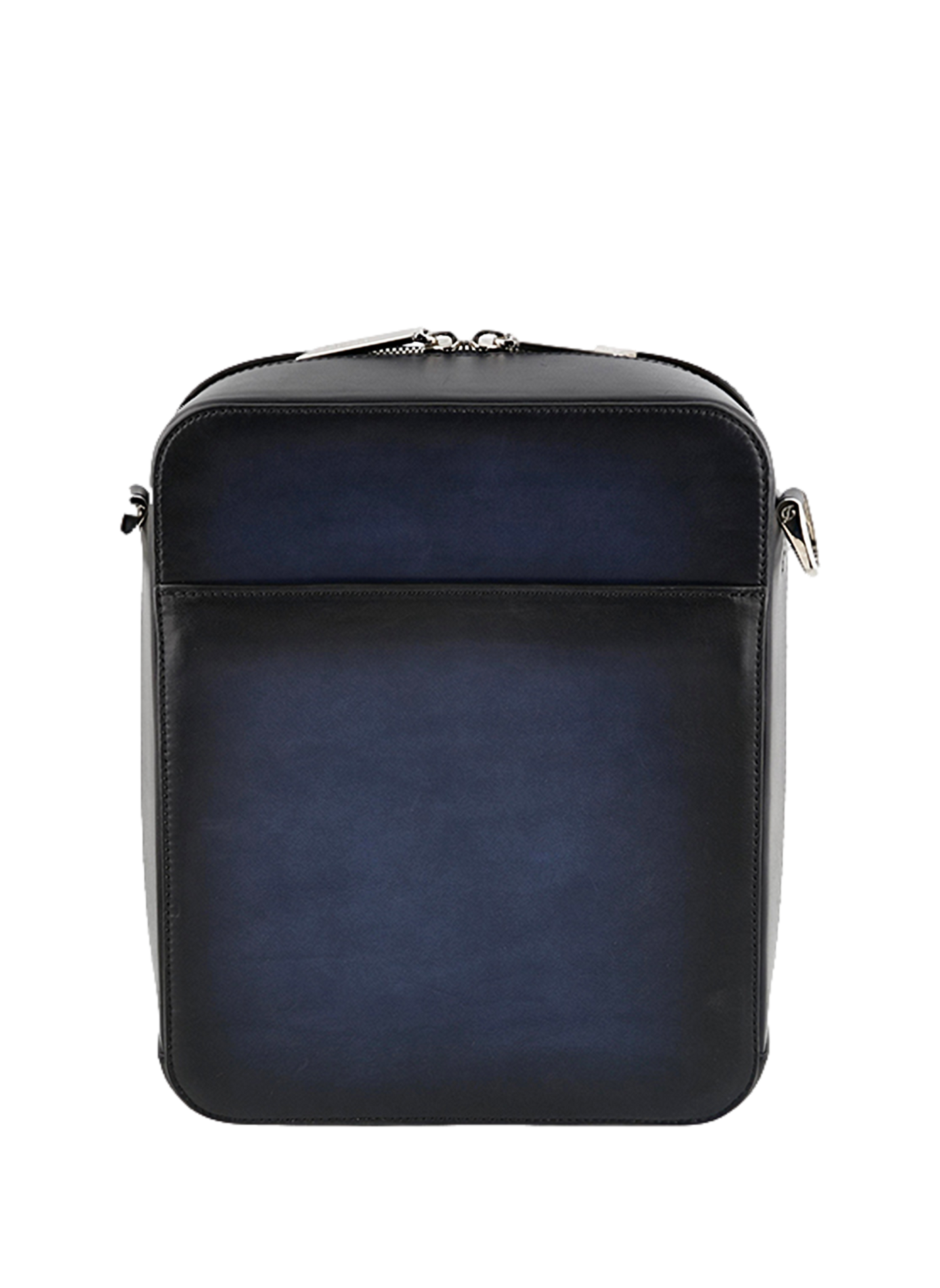 Workshop Patinated Leather Satchel S.T. DUPONT Blue