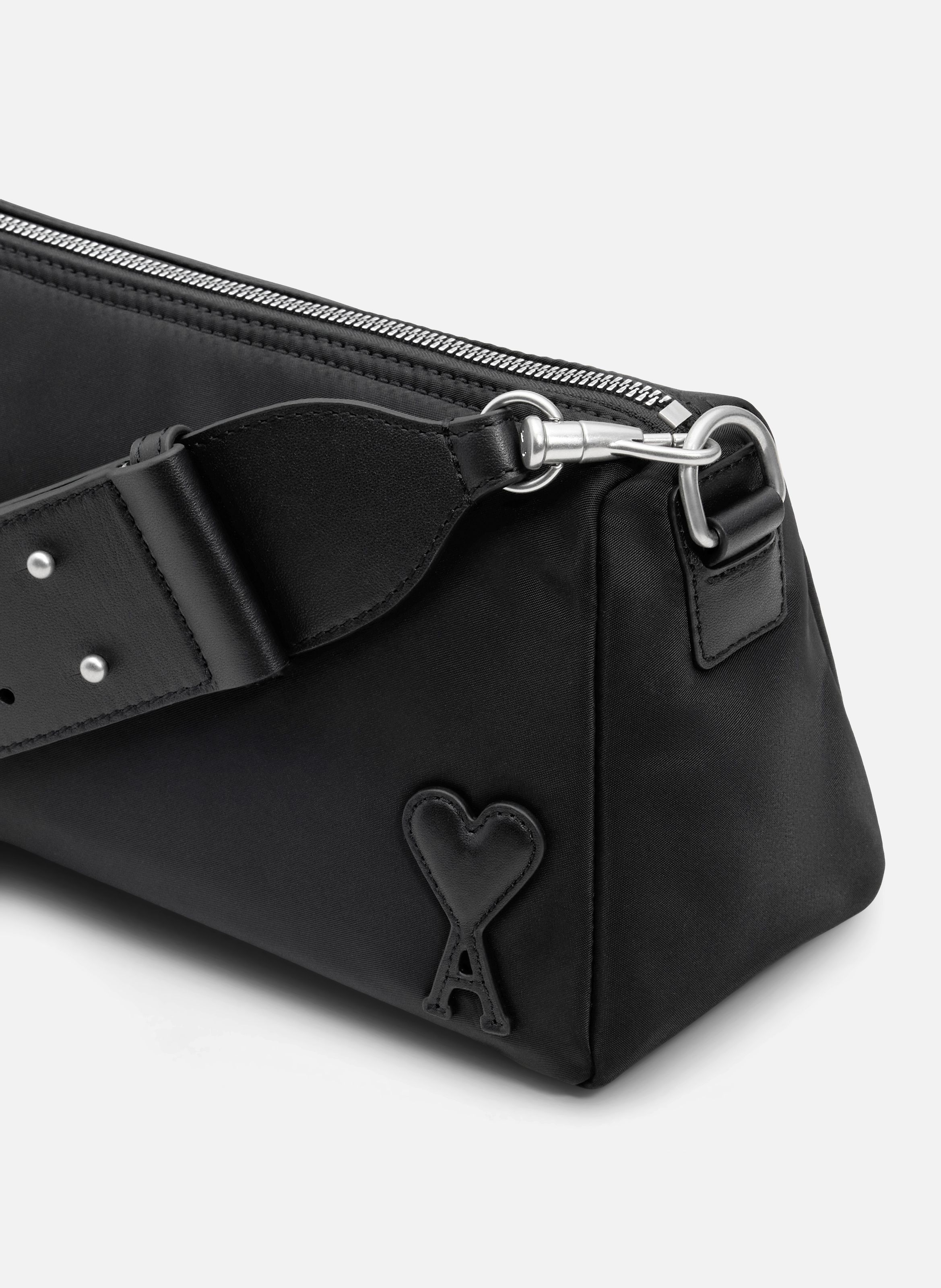 Sac marcel en nylon ouatiné unisexe AMI PARIS Noir