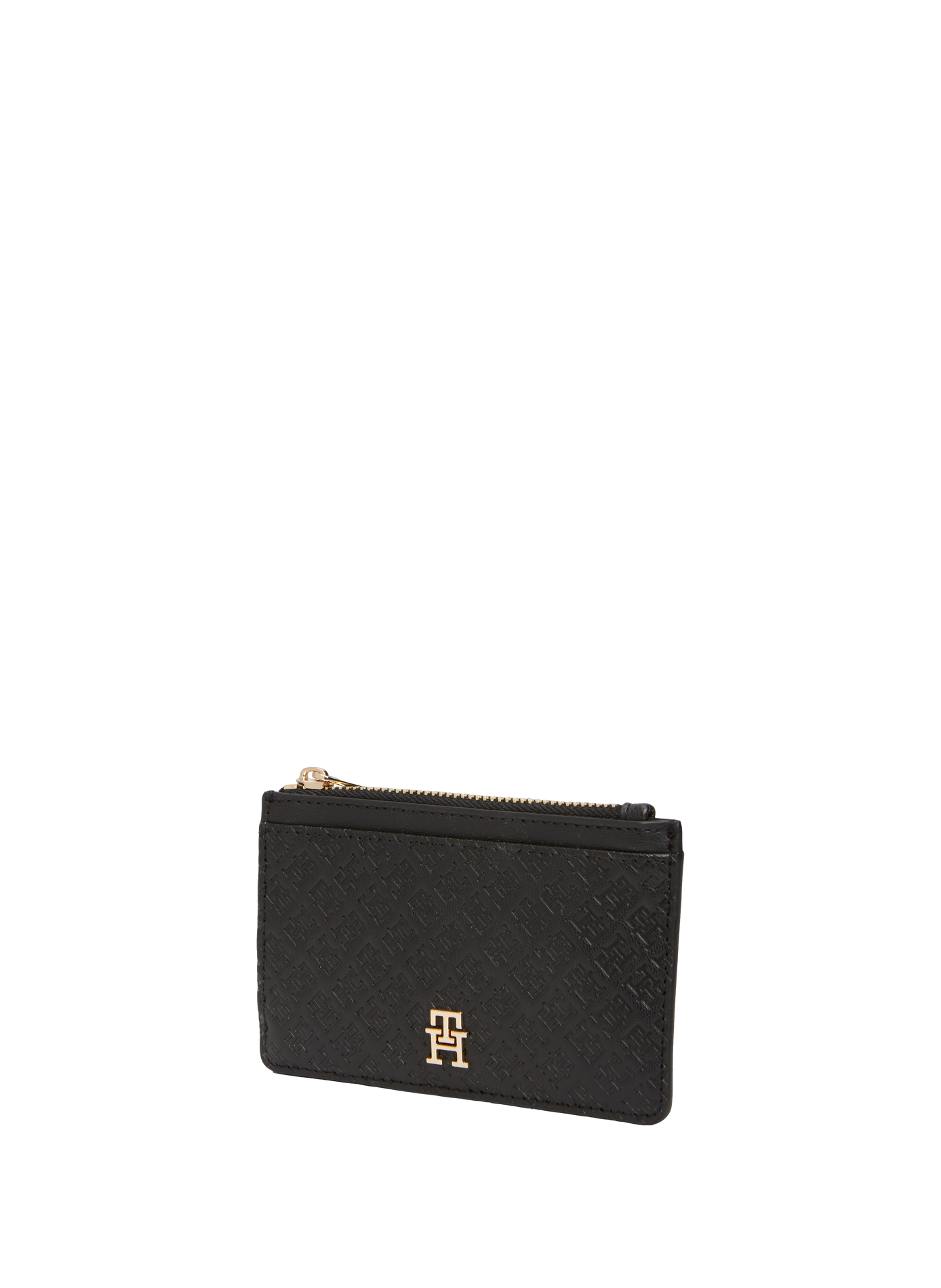 Plain zipped cardholder TOMMY HILFIGER Black