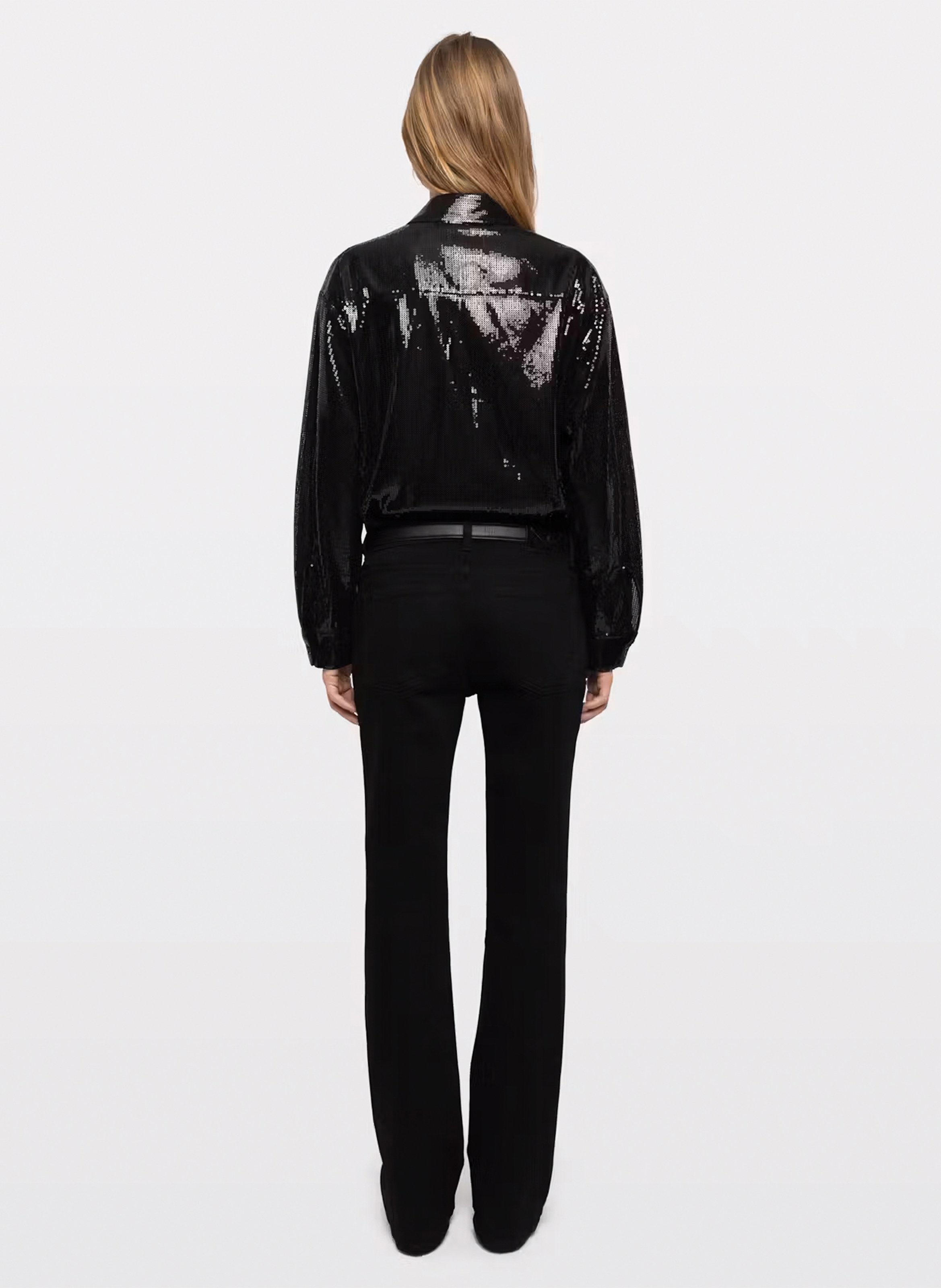Chemise droite à sequins tyrica ZADIG&VOLTAIRE Noir