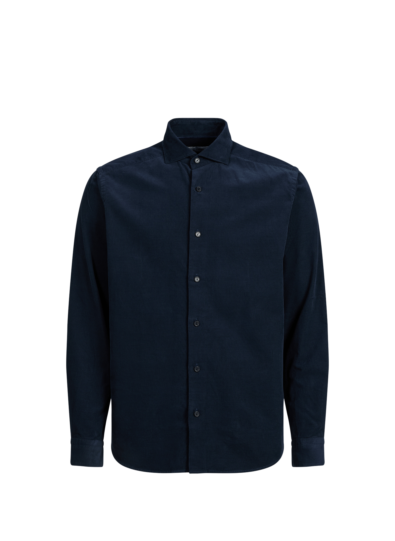 Gerade geschnittenes Hemd aus Baumwollkord ETON Blau