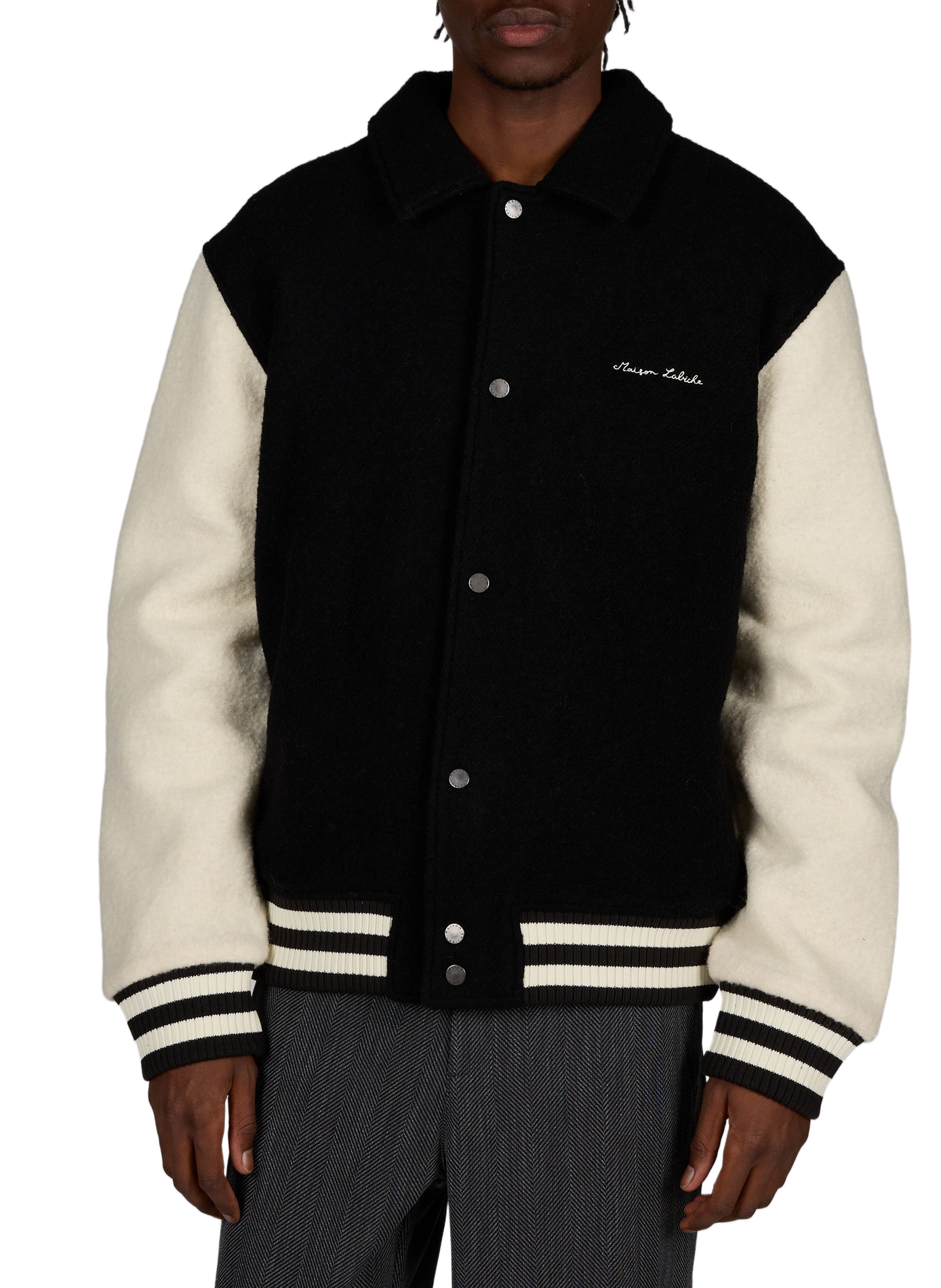 Bestickte Nicot Drums Jacke aus Wolle MAISON LABICHE Schwarz