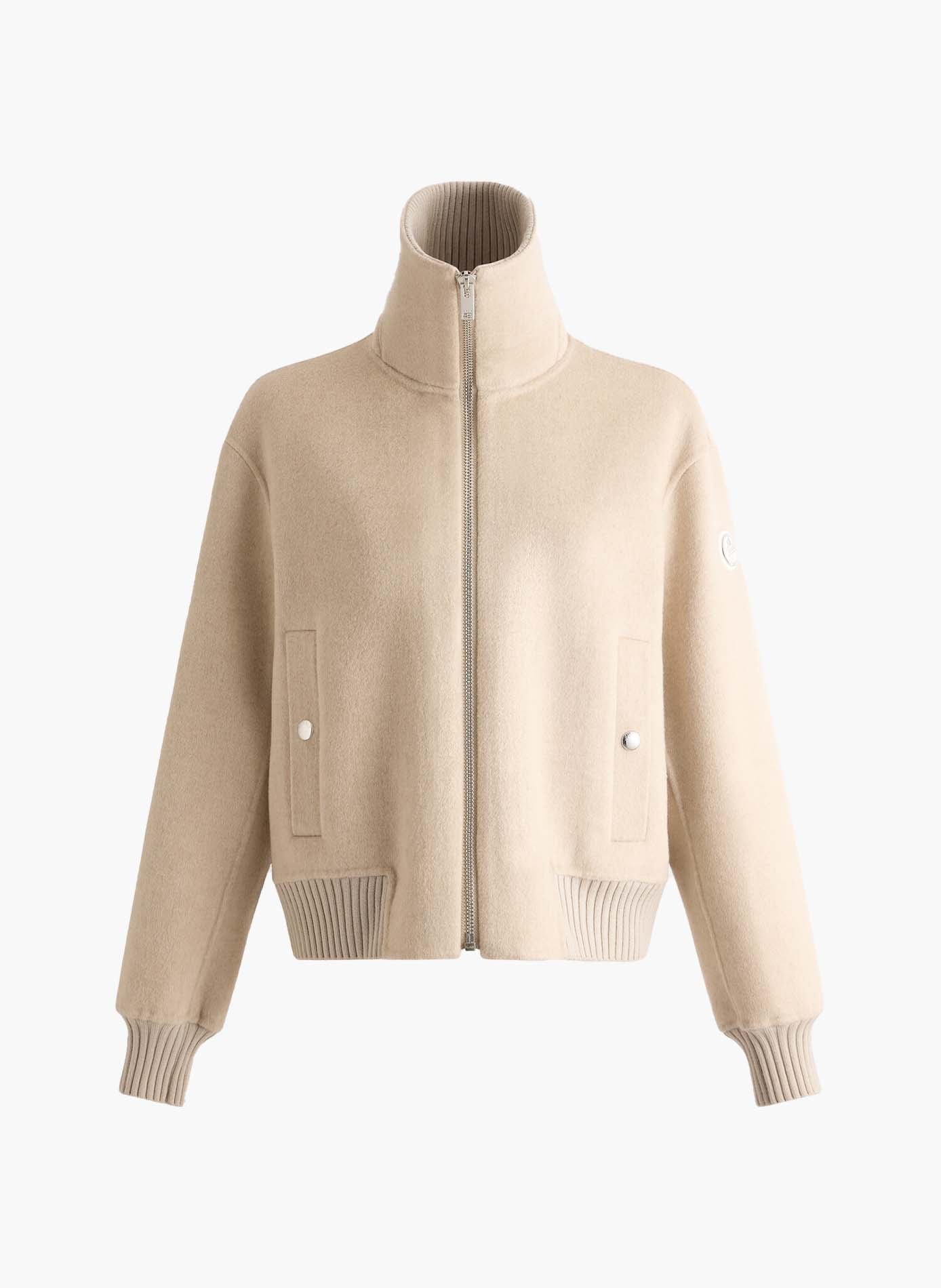Veste thyline col chemise coupe ample FUSALP Beige