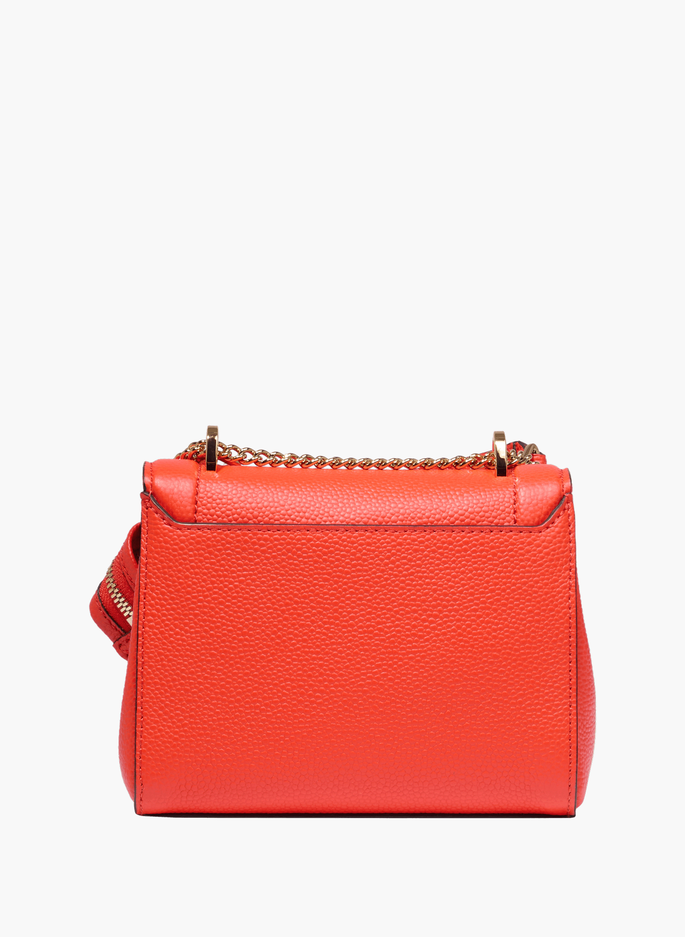 Schoudertas met klep van Lancel in leer LANCEL Oranje