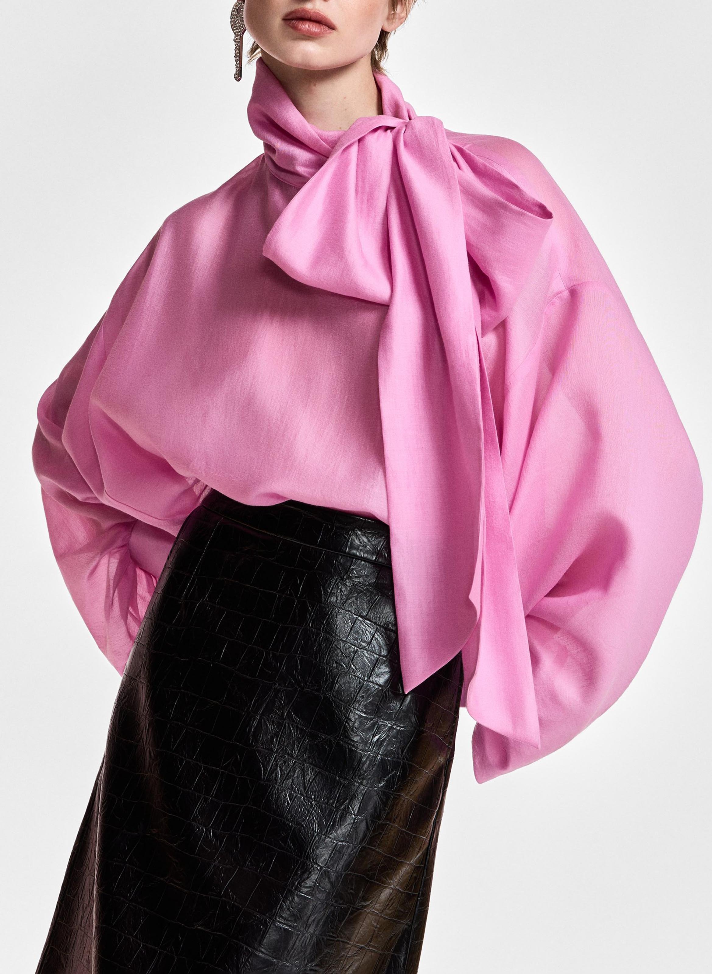 Blouse col lavallière karismatic ESSENTIEL ANTWERP Rose