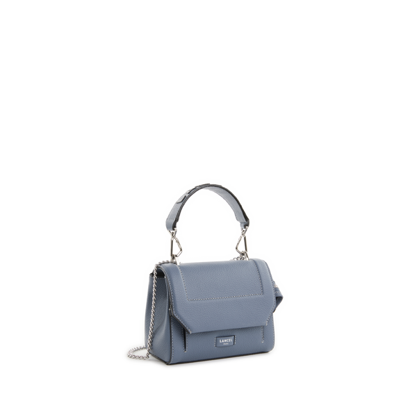 Lancel Ninon Leather Handbag In Grey