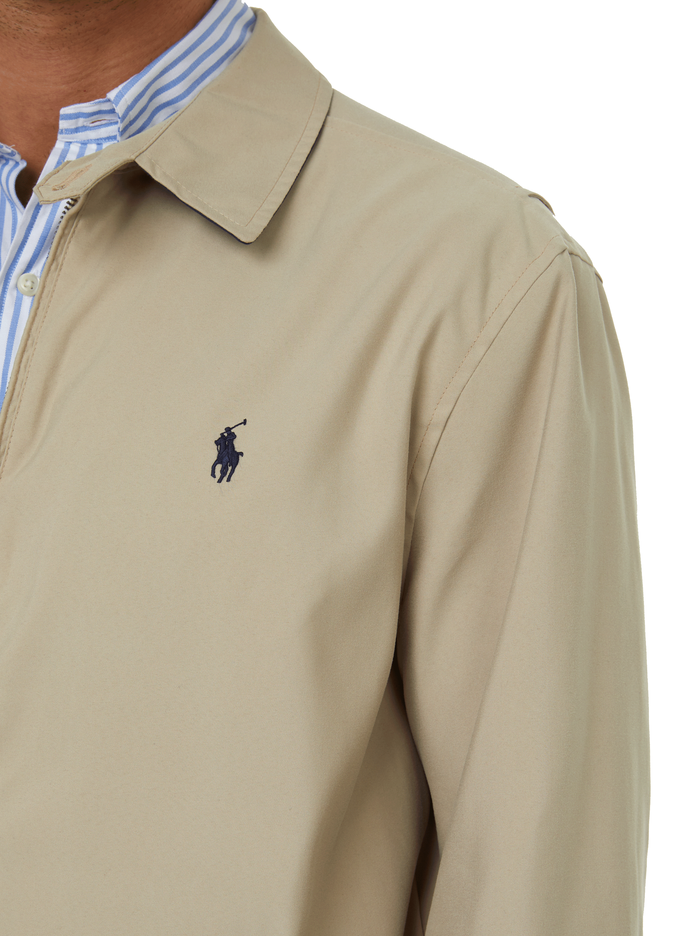 Recycled polyester logo jacket POLO RALPH LAUREN Beige