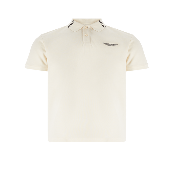 Hackett Cotton Polo Shirt In White