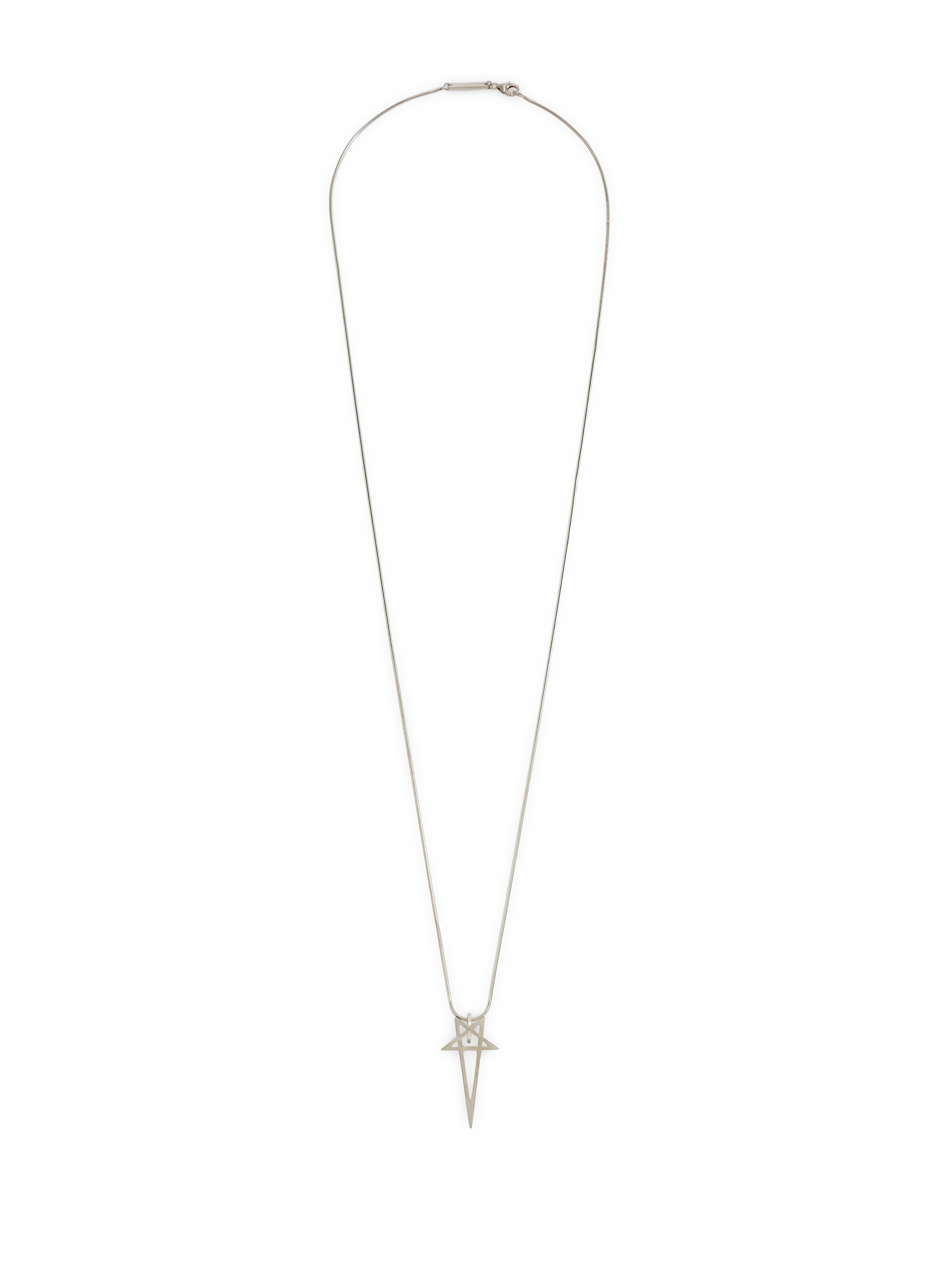 RICK OWENS Collier en argent  Argent