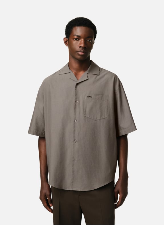 Chemise boxy manches courtes Gris by AMI PARIS AMI PARIS Chemise boxy manches courtes Gris