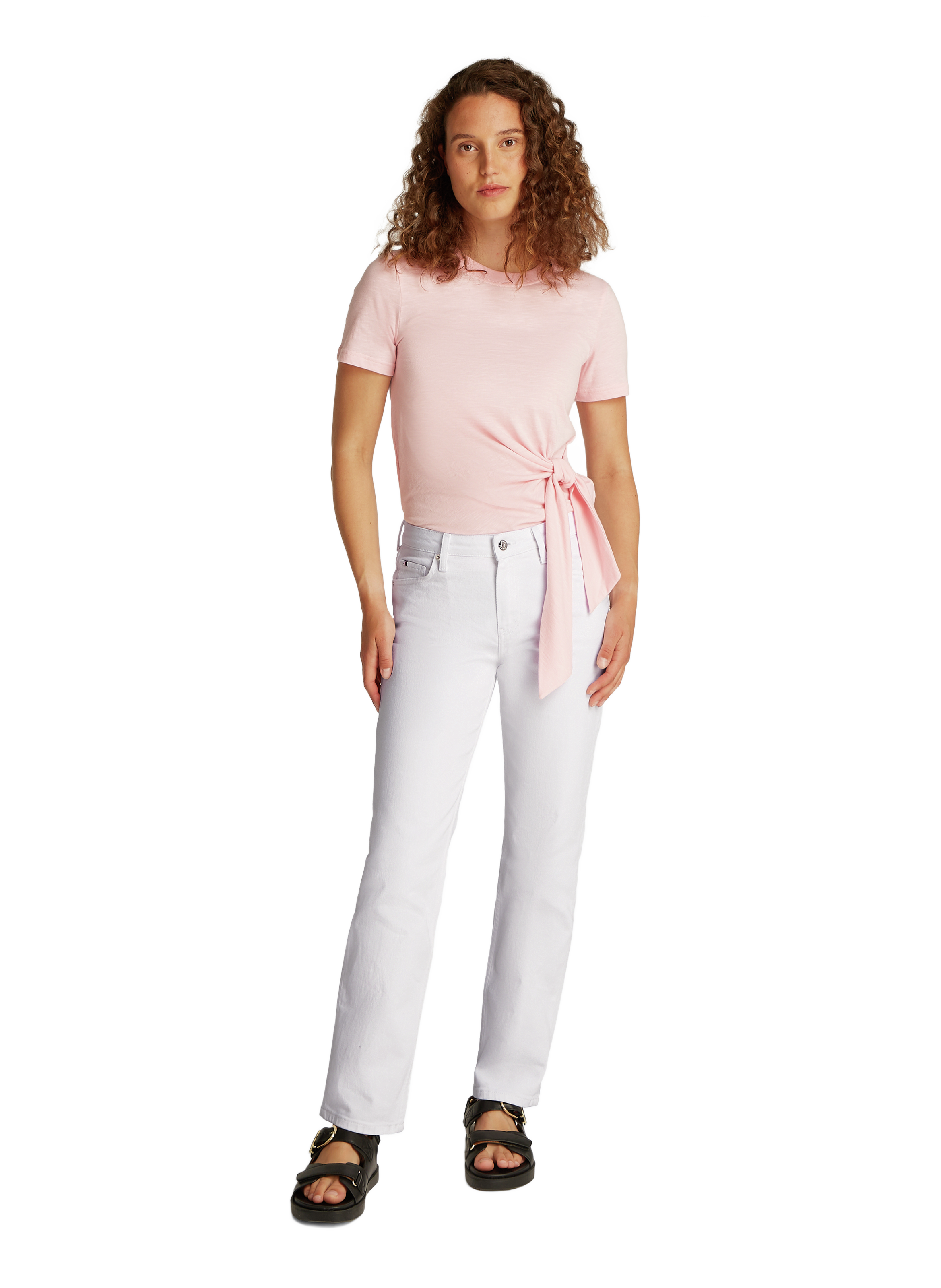 Pantalon uni  TOMMY HILFIGER Blanc