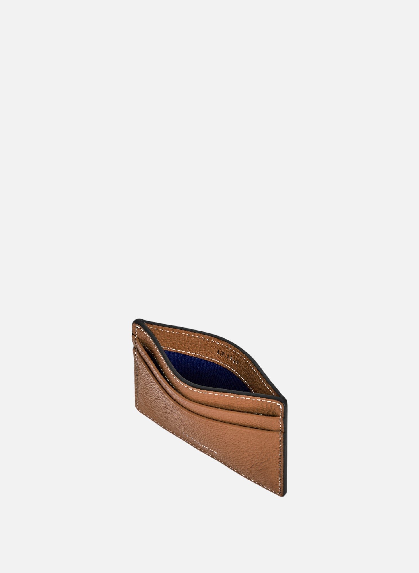 Porte cartes emile en cuir grainé LE TANNEUR Marron
