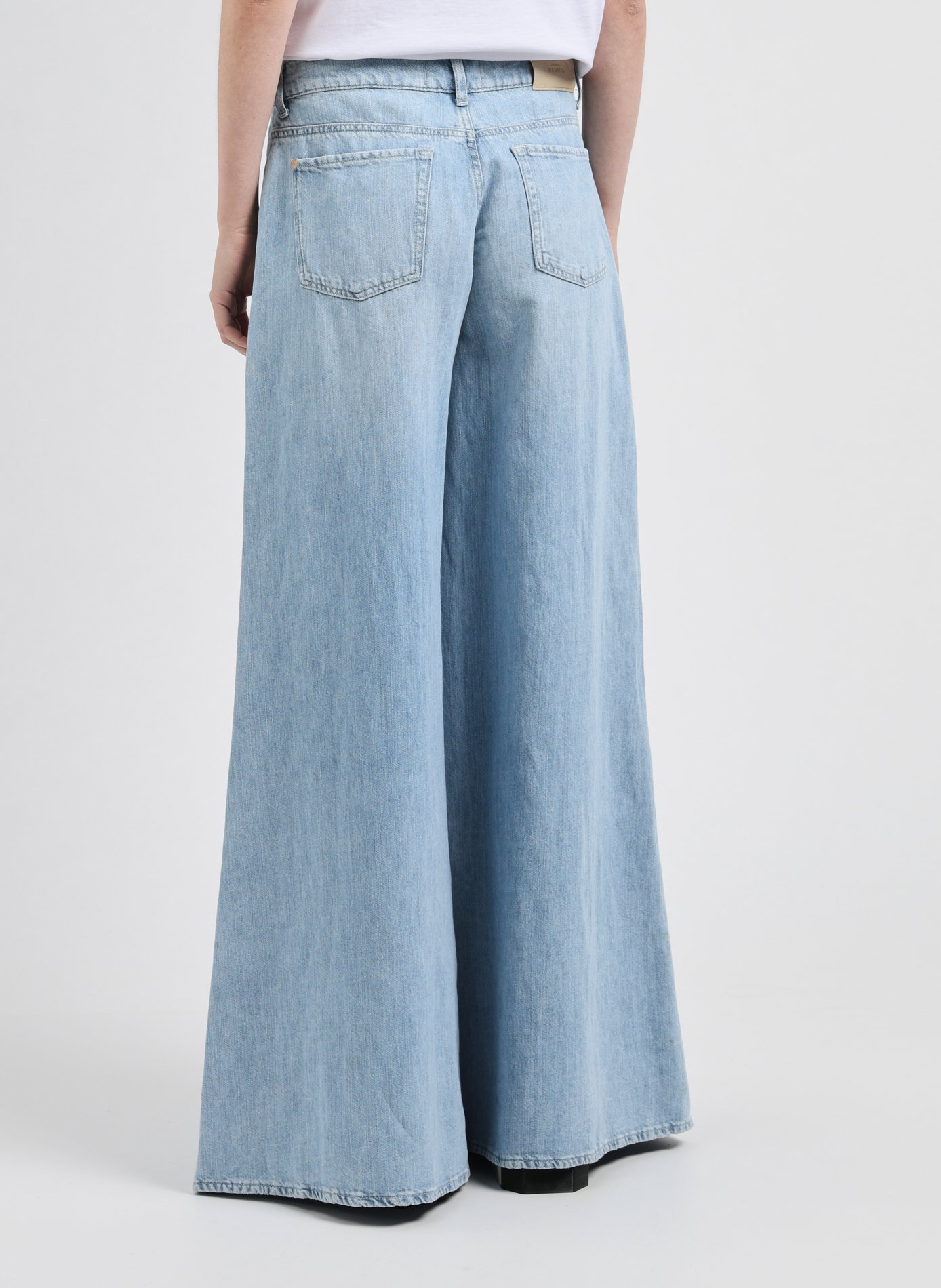 Loose-fit cotton and linen jeans  7 FOR ALL MANKIND Blue