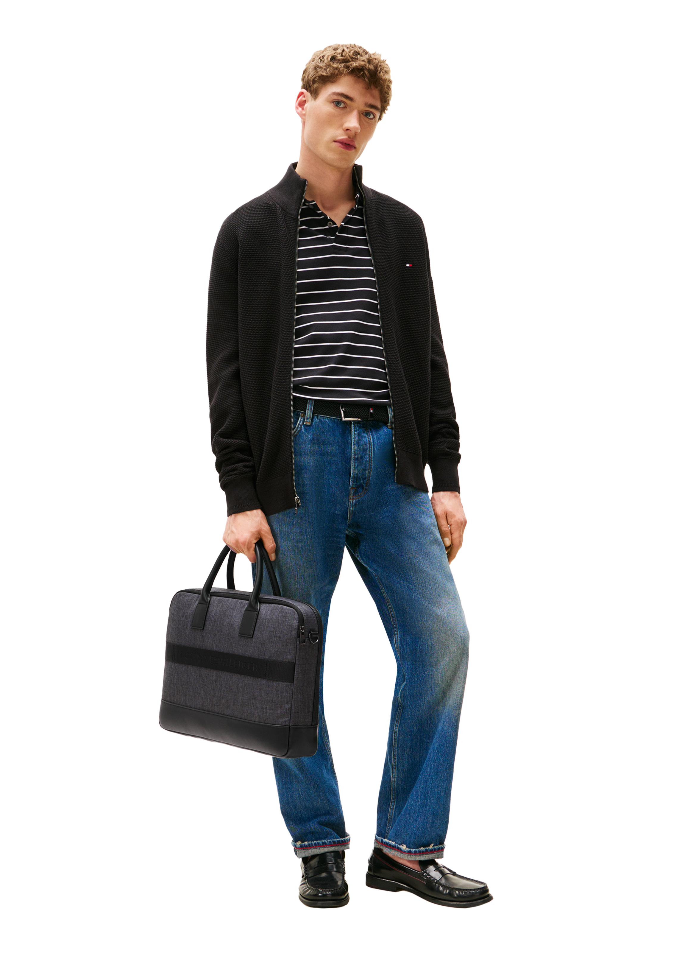 Sac d'ordinateur TOMMY HILFIGER Gris