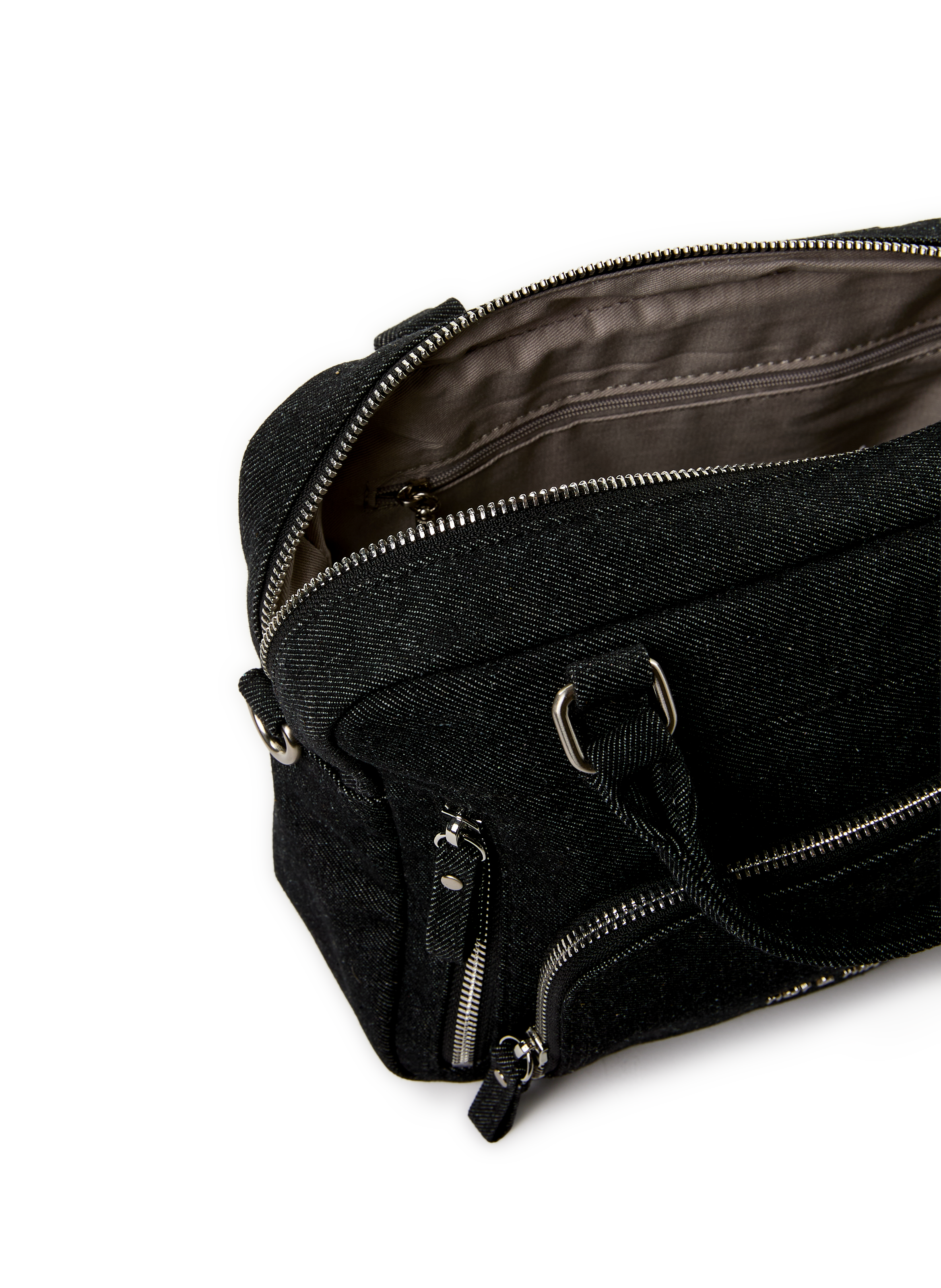 Macy mini denim handbag NAT & NIN Grey