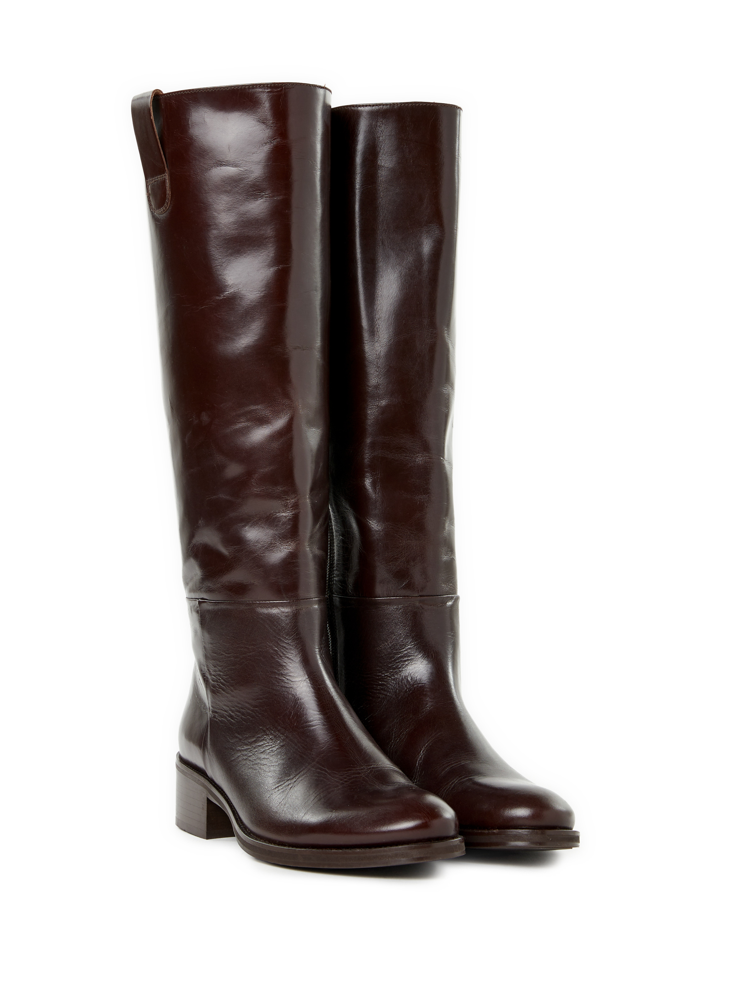 Bottes cavalières Barbara en cuir SAISON 1865 Marron