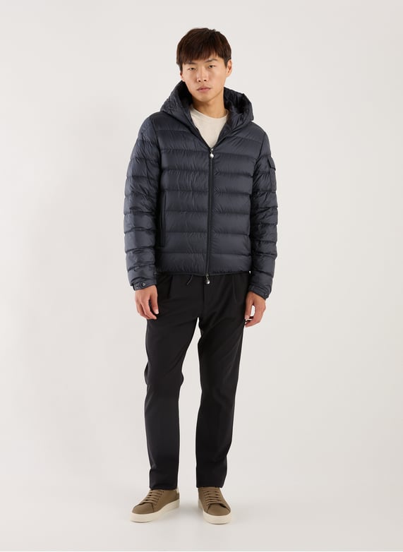 Short hooded puffer jacket Najan | Blue by MONCLER Short hooded puffer jacket Najan Blue