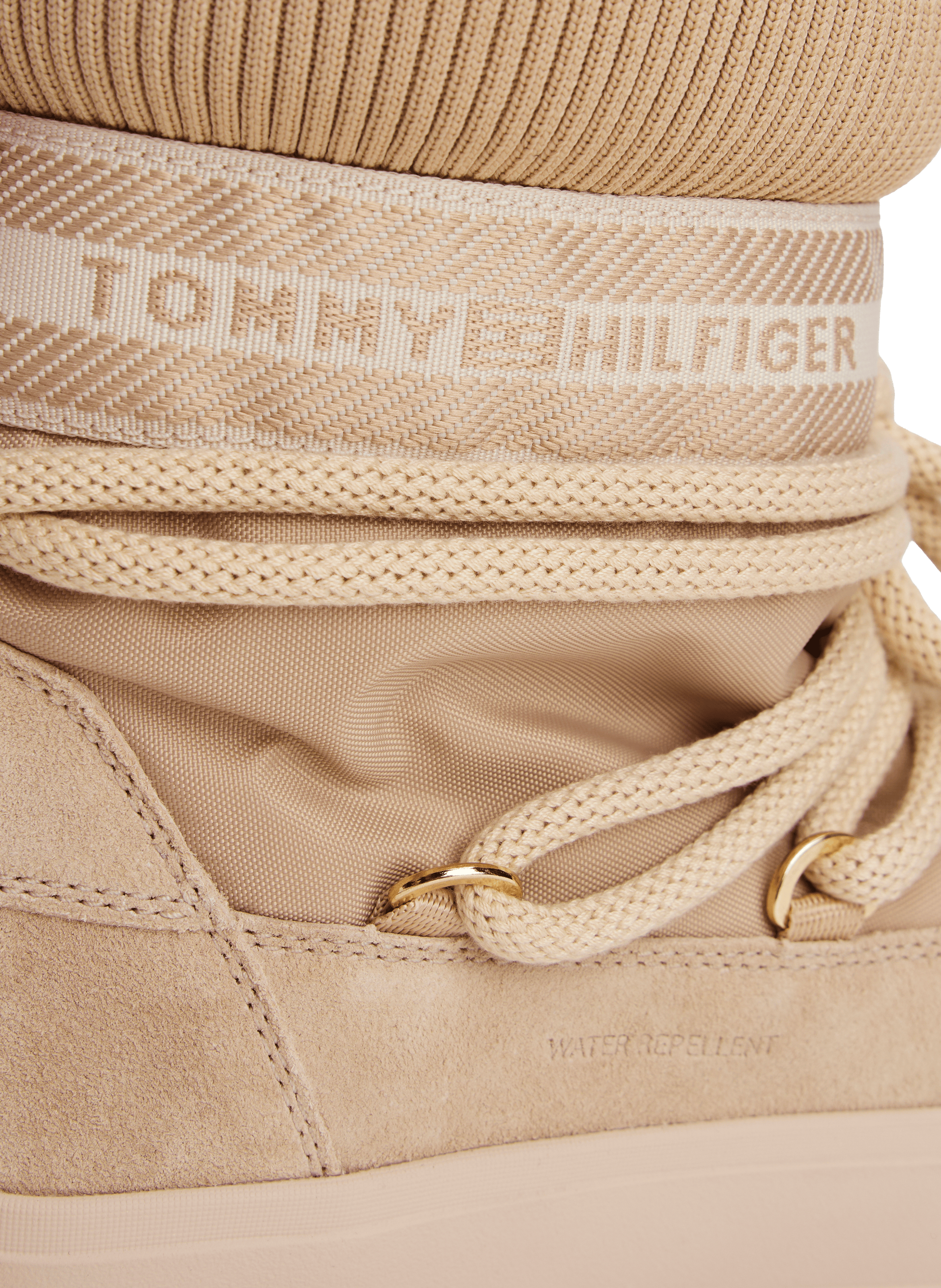 Bottines à bout rond TOMMY HILFIGER Beige