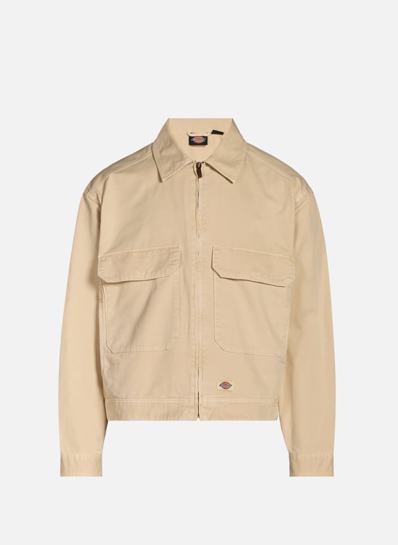 Jacket with classic cotton collar White by DICKIES DICKIES Jacket with classic cotton collar White