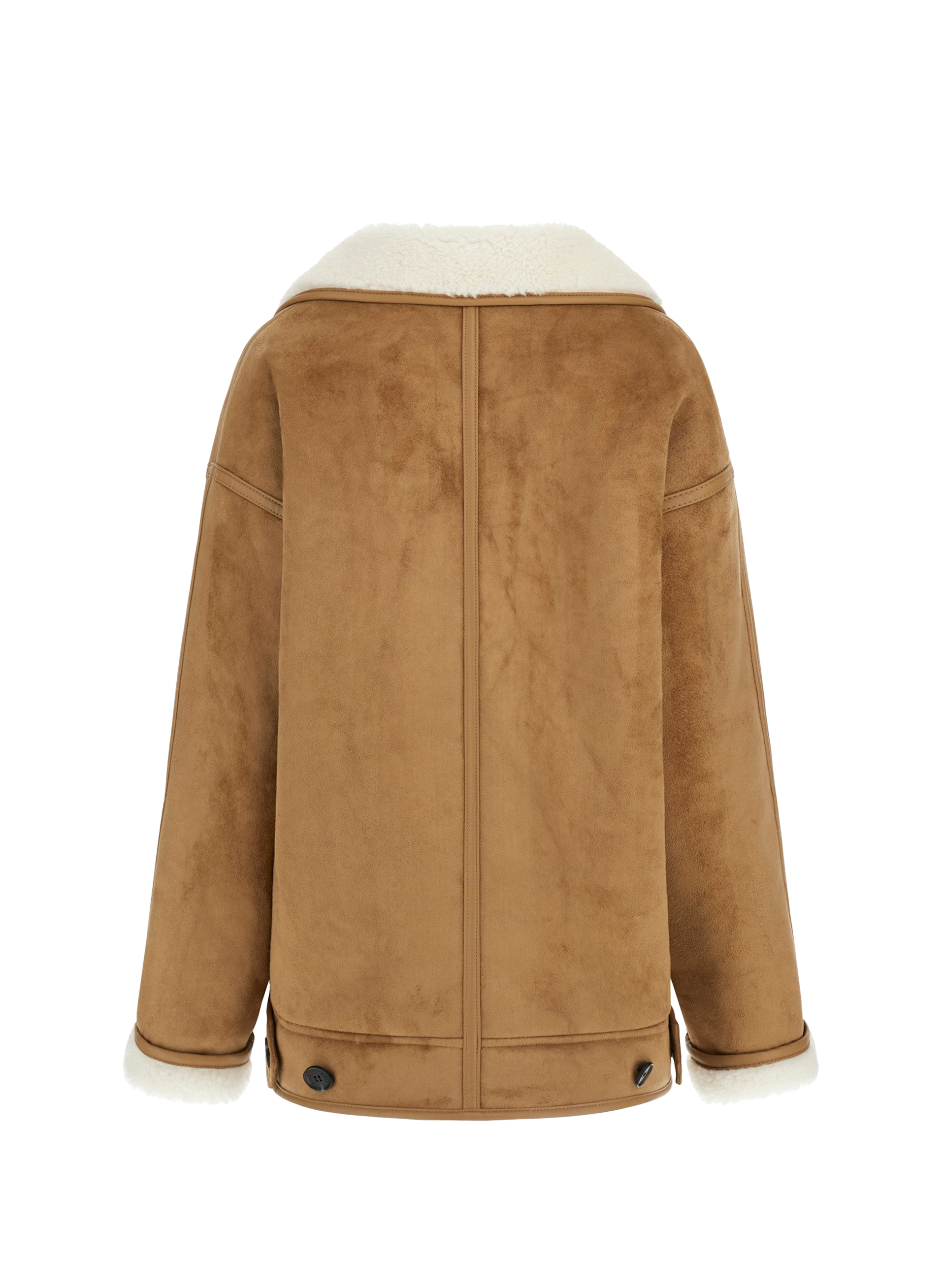 Manteau suédé col châle GUESS Multicolore