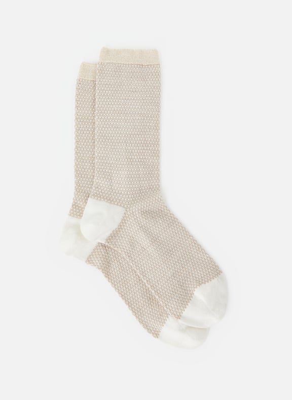 Metallic socks White by DORÉ DORÉ DORÉ DORÉ Metallic socks White
