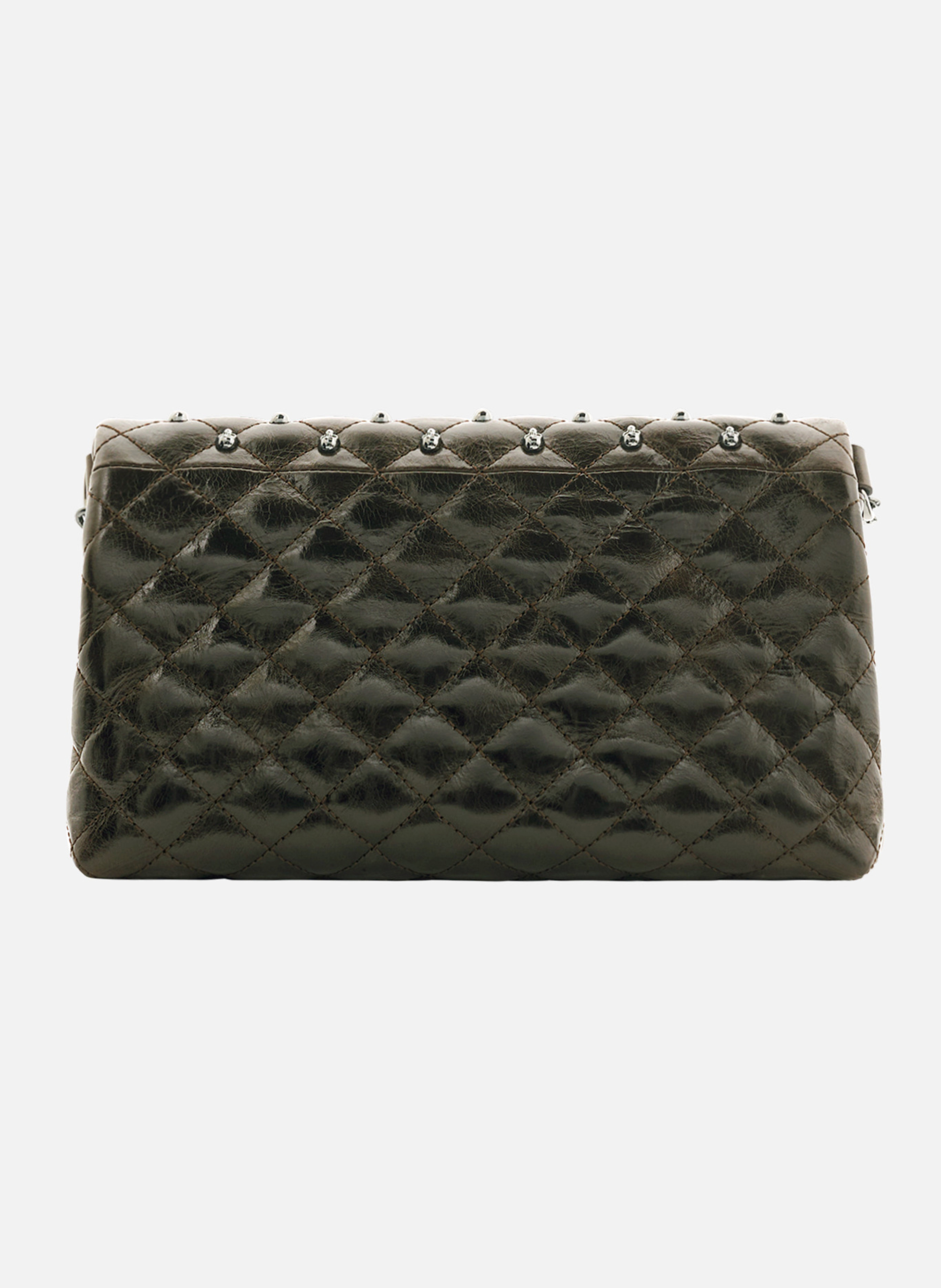 Pochette héritage small en cuir craquelé THE KOOPLES Vert