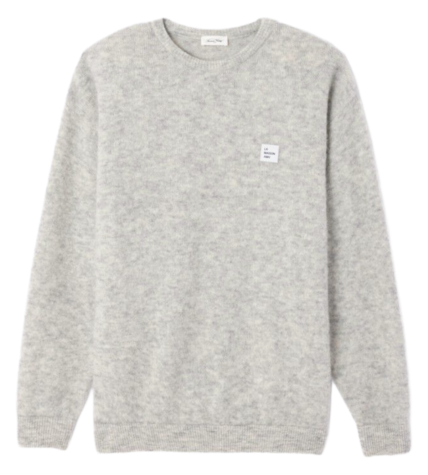 Pull ample col rond en alpaga mélangé vitow AMERICAN VINTAGE Gris
