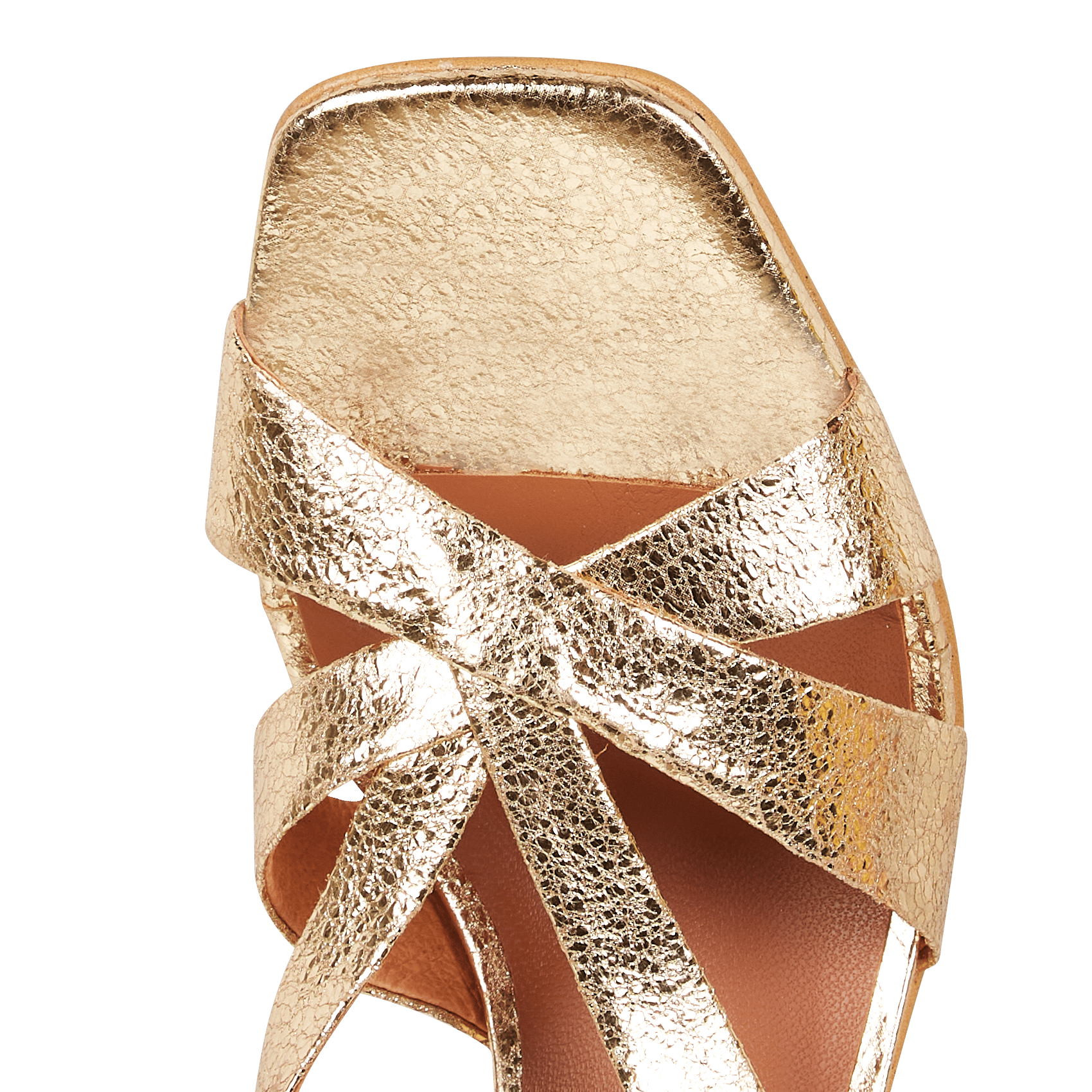 Sandales à talon en cuir vanity JONAK Doré