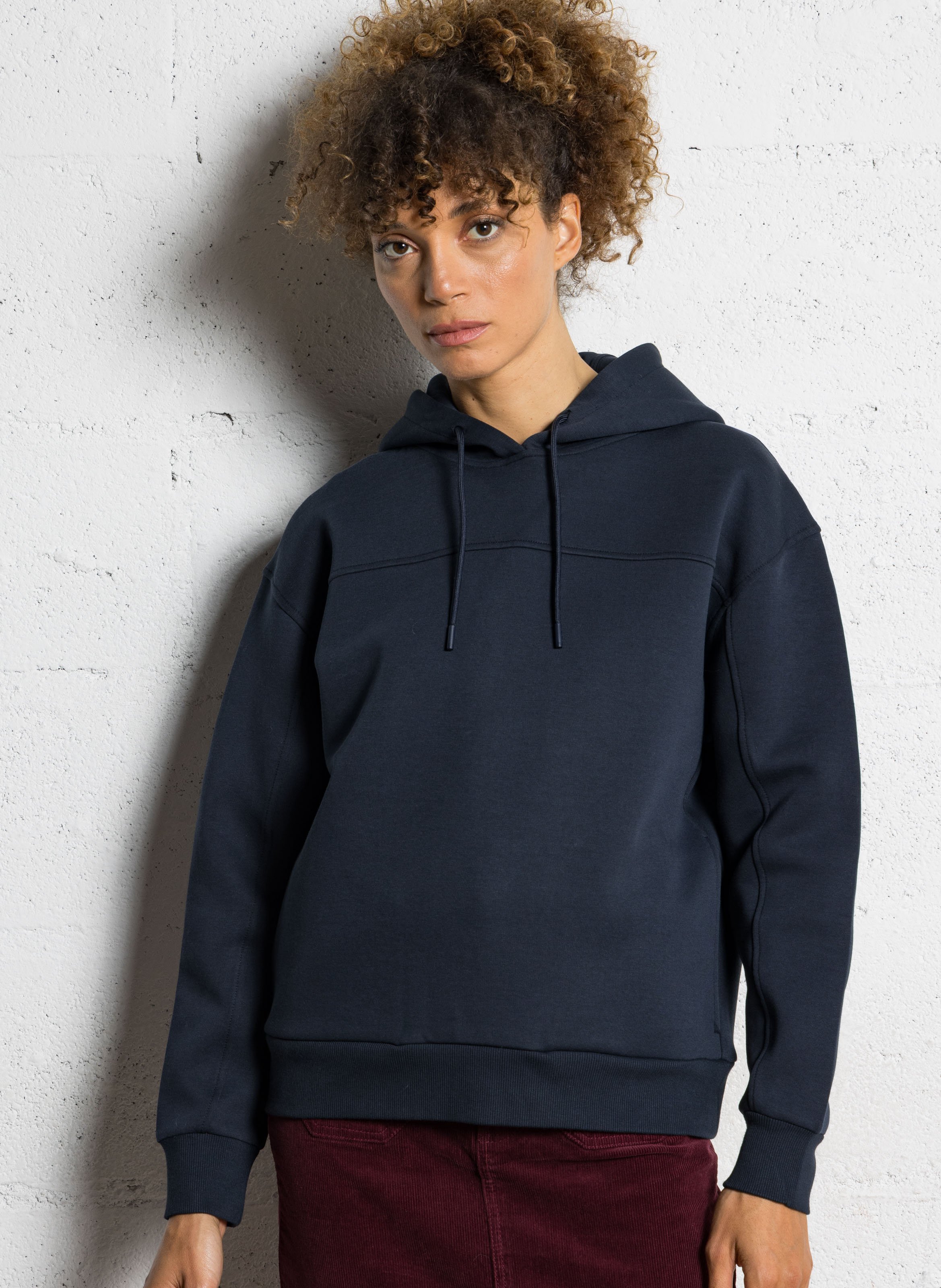 Sweat col rond en coton mélangé gael/le MAISON 123 Bleu