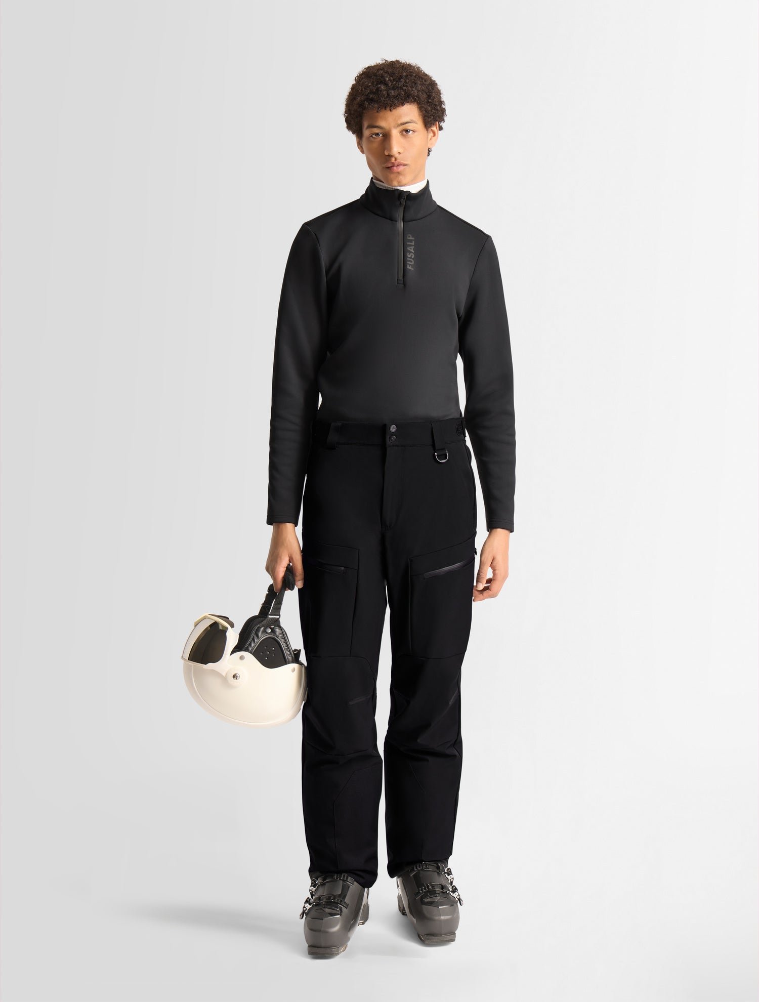 Pantalon de ski sidyo coupe regular FUSALP Noir