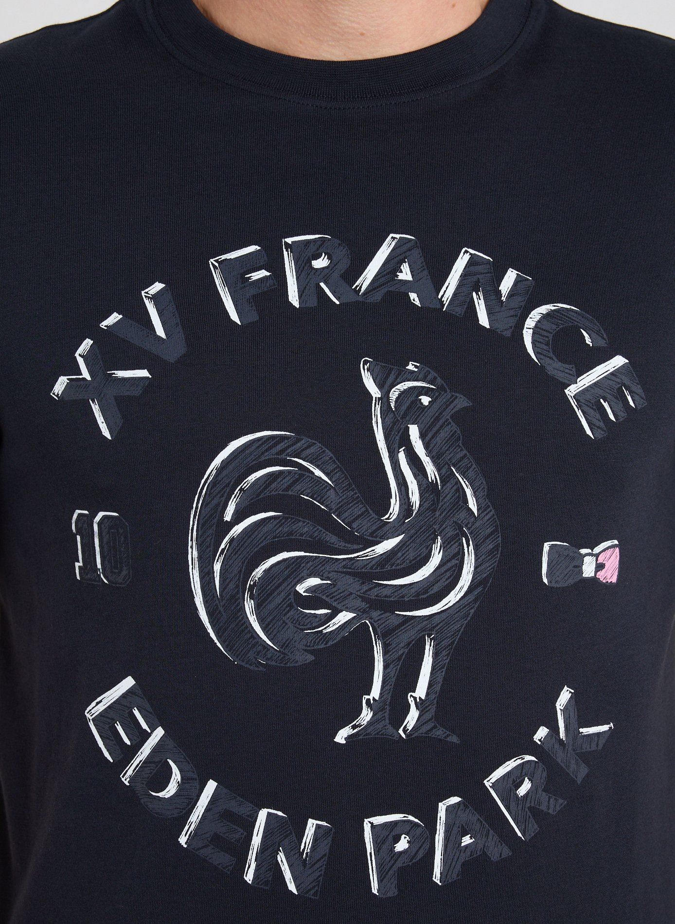 T-shirt col rond en rond EDEN PARK Bleu