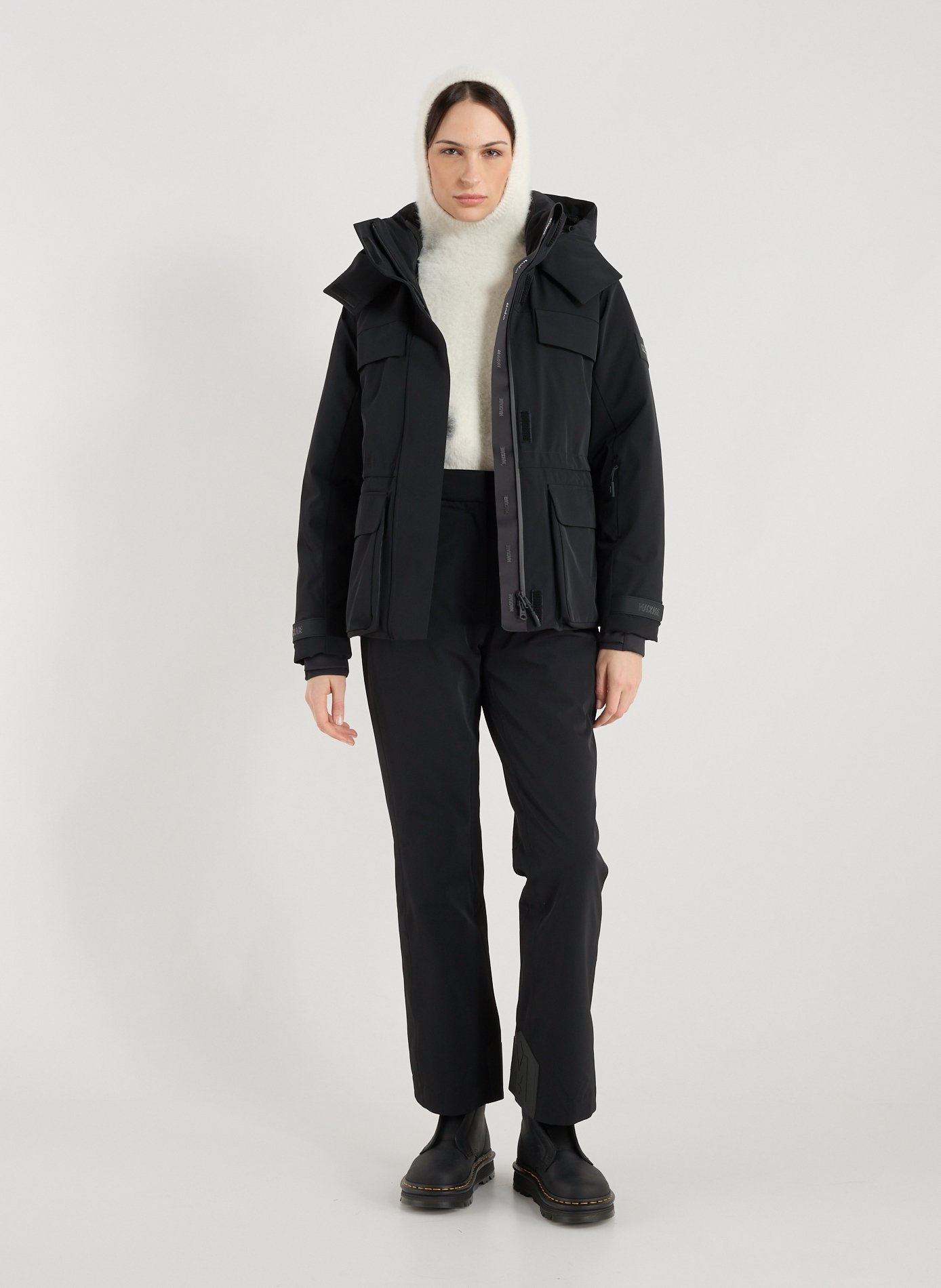 Ski pants with removable suspenders MACKAGE Black