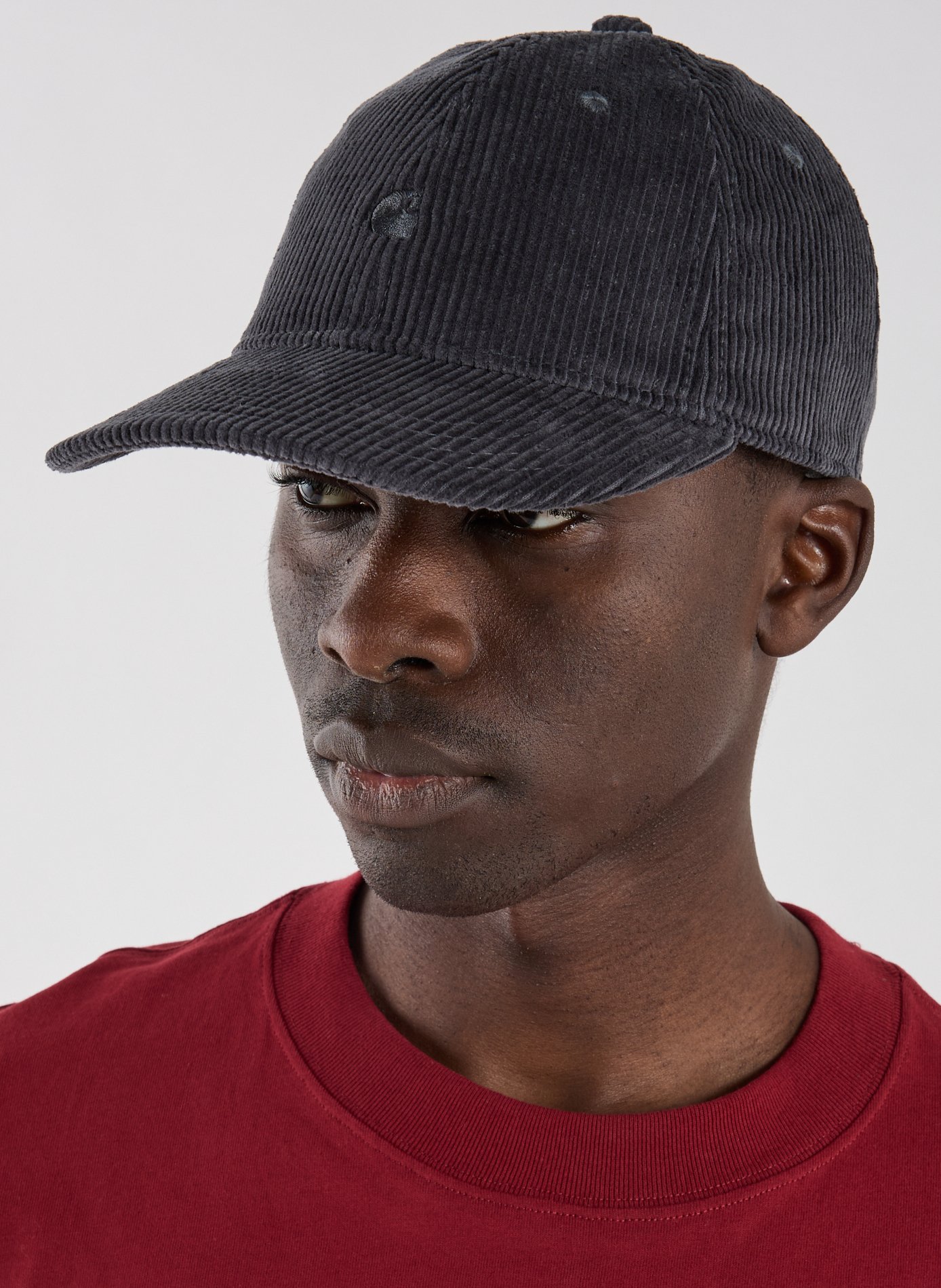Casquette Harlem brodée en coton CARHARTT WIP Gris