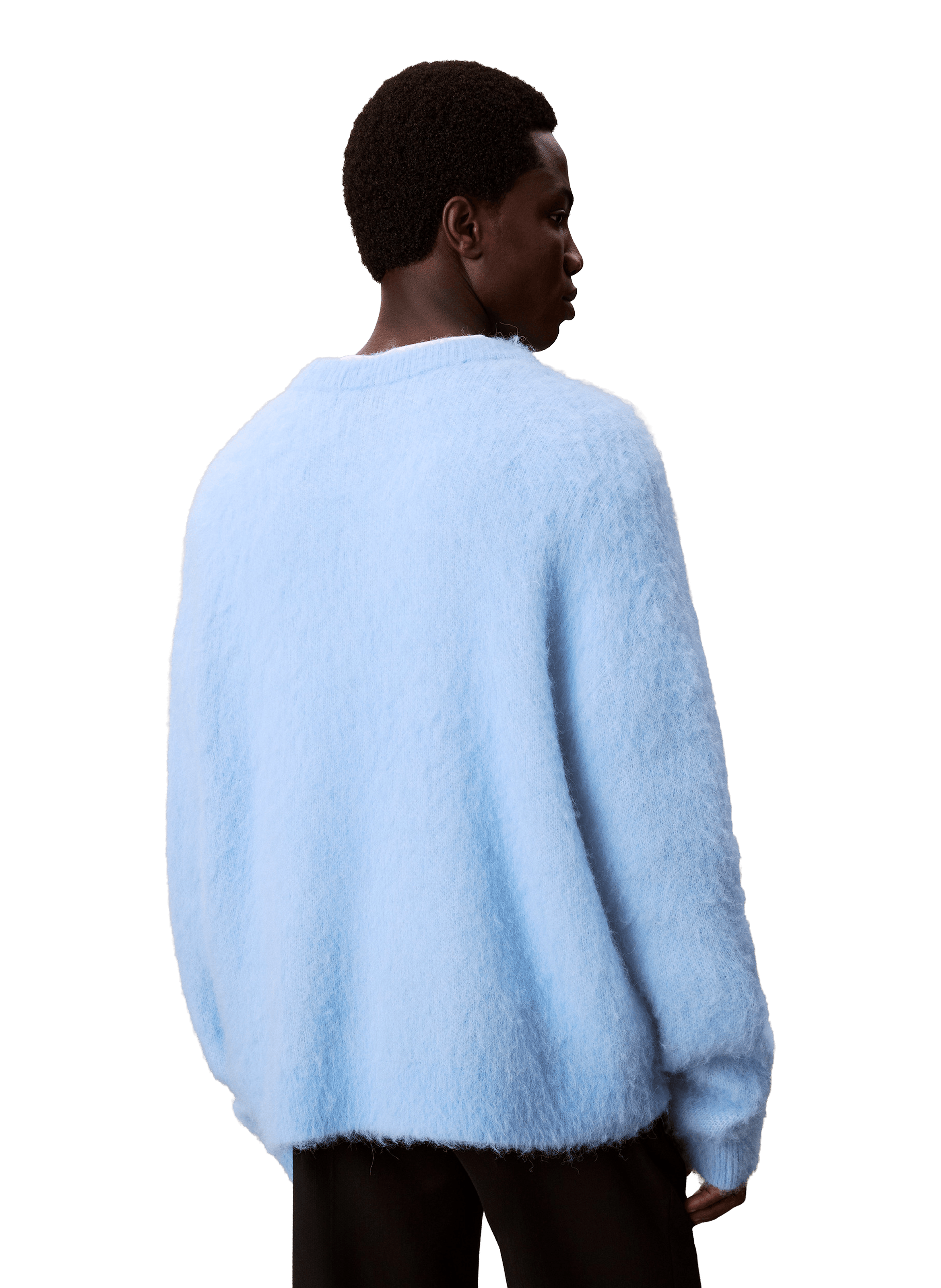 Wool-blend logo jumper CALVIN KLEIN Blue