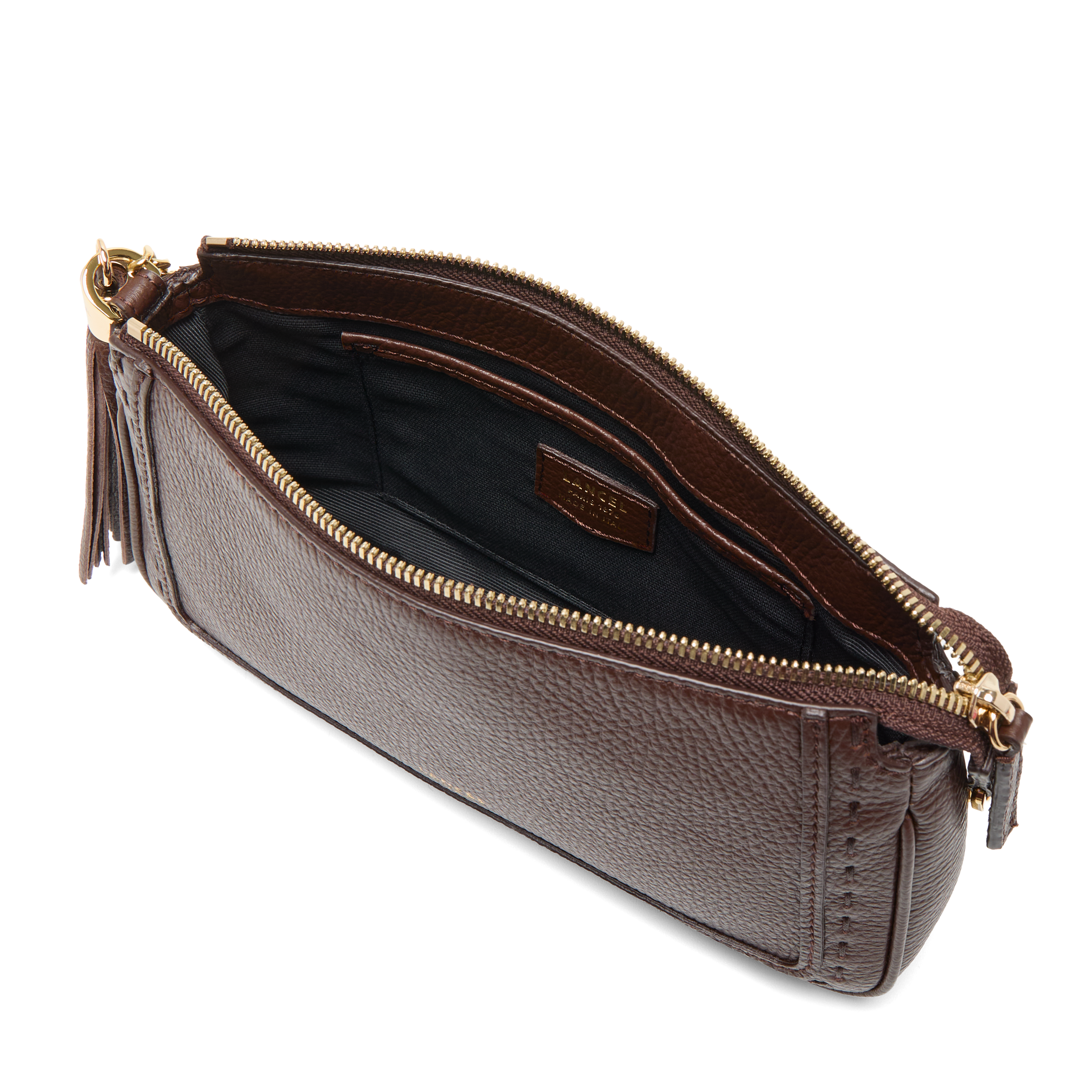 Pochette chaine premier flirt de lancel en cuir LANCEL Marron