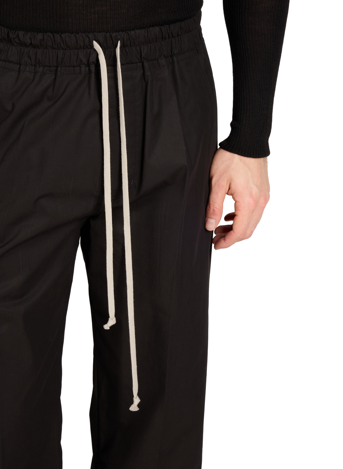 Straight wool trousers RICK OWENS Black