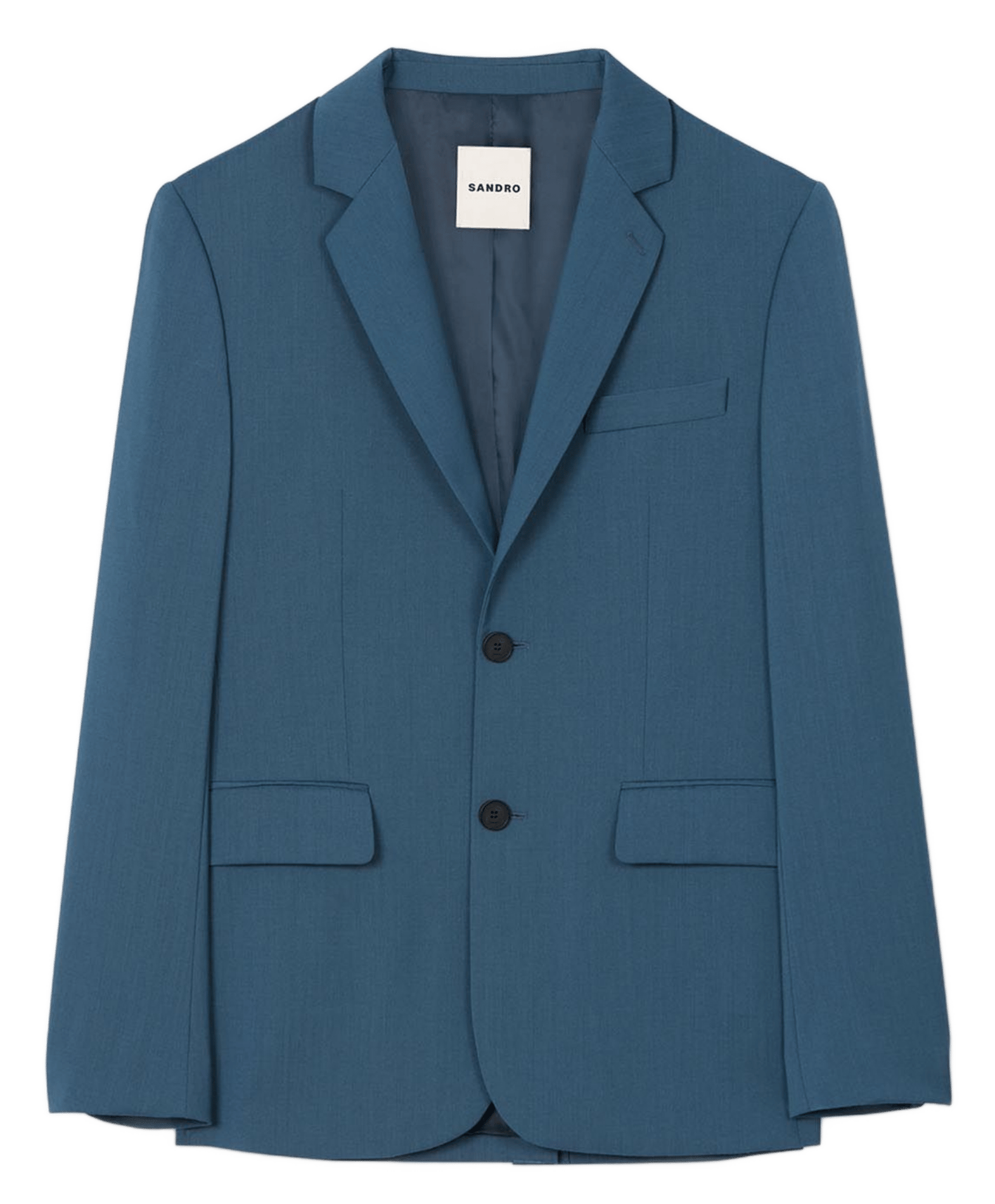 Veste de tailleur en laine SANDRO Bleu