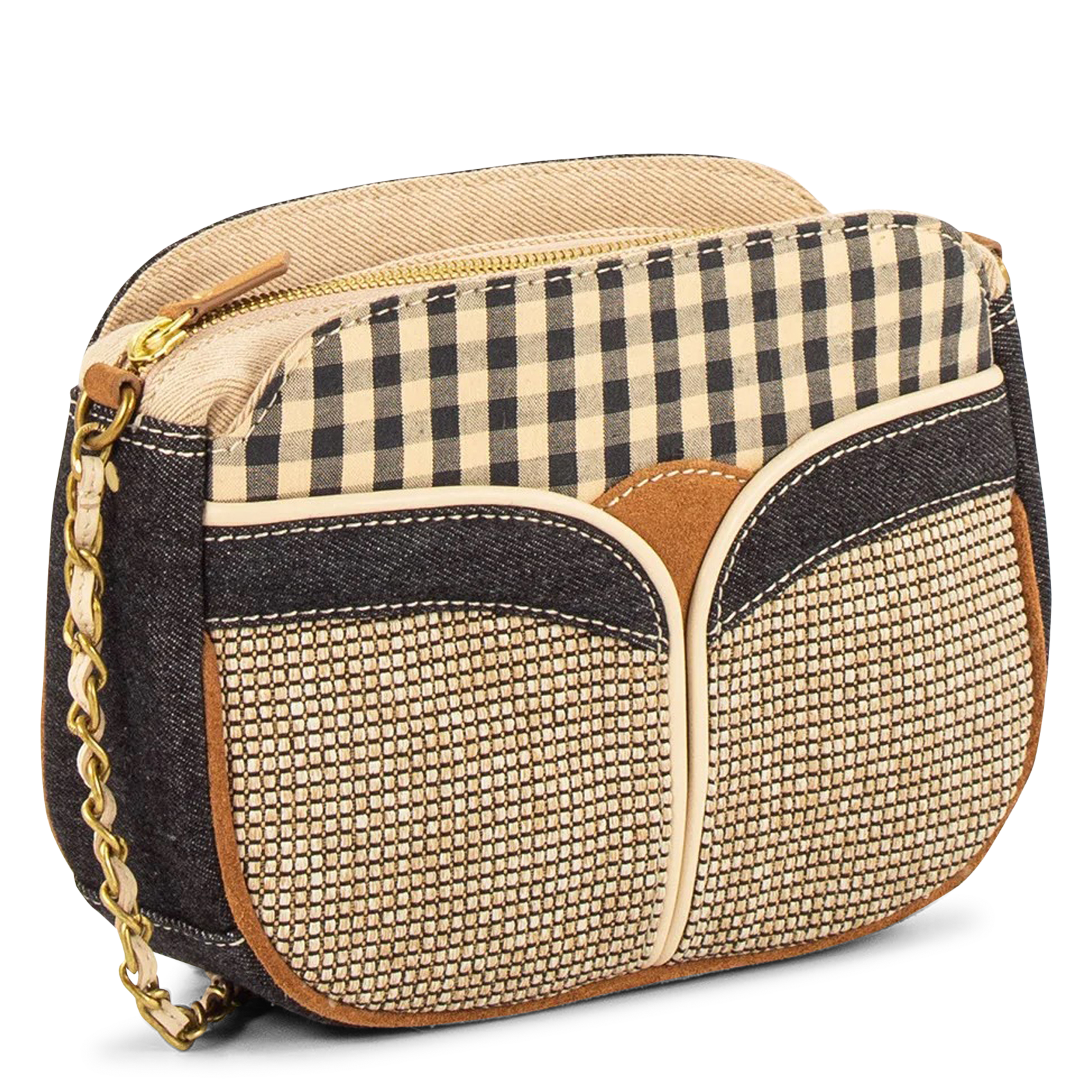 Sac bandoulière en coton mélangé divine v SESSUN Beige