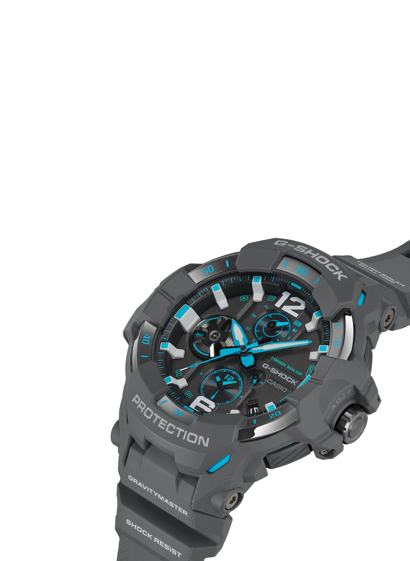 Montre quartz chrono en résine CASIO Gris