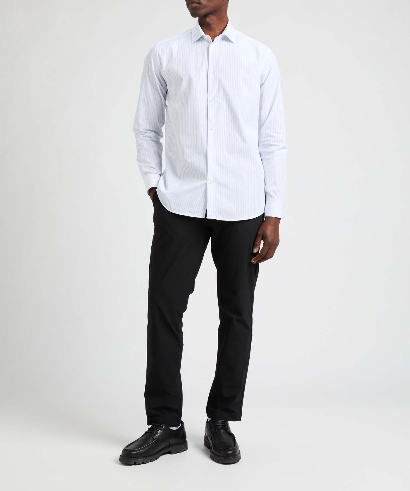 Feus Striped Straight Shirt AU PRINTEMPS PARIS Blue