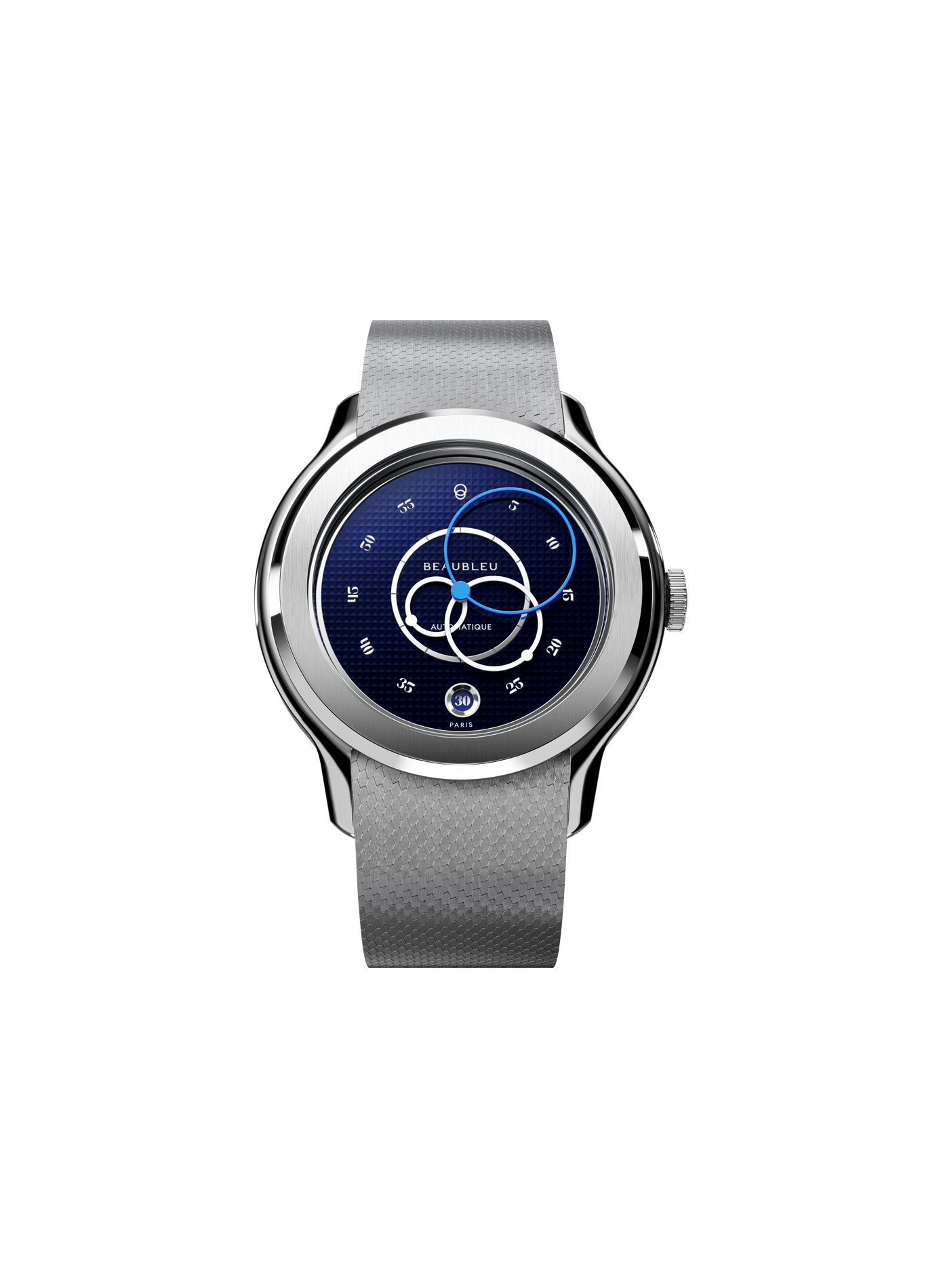 Montre automatique Ecce Smalt en acier inoxydable BEAUBLEU Bleu