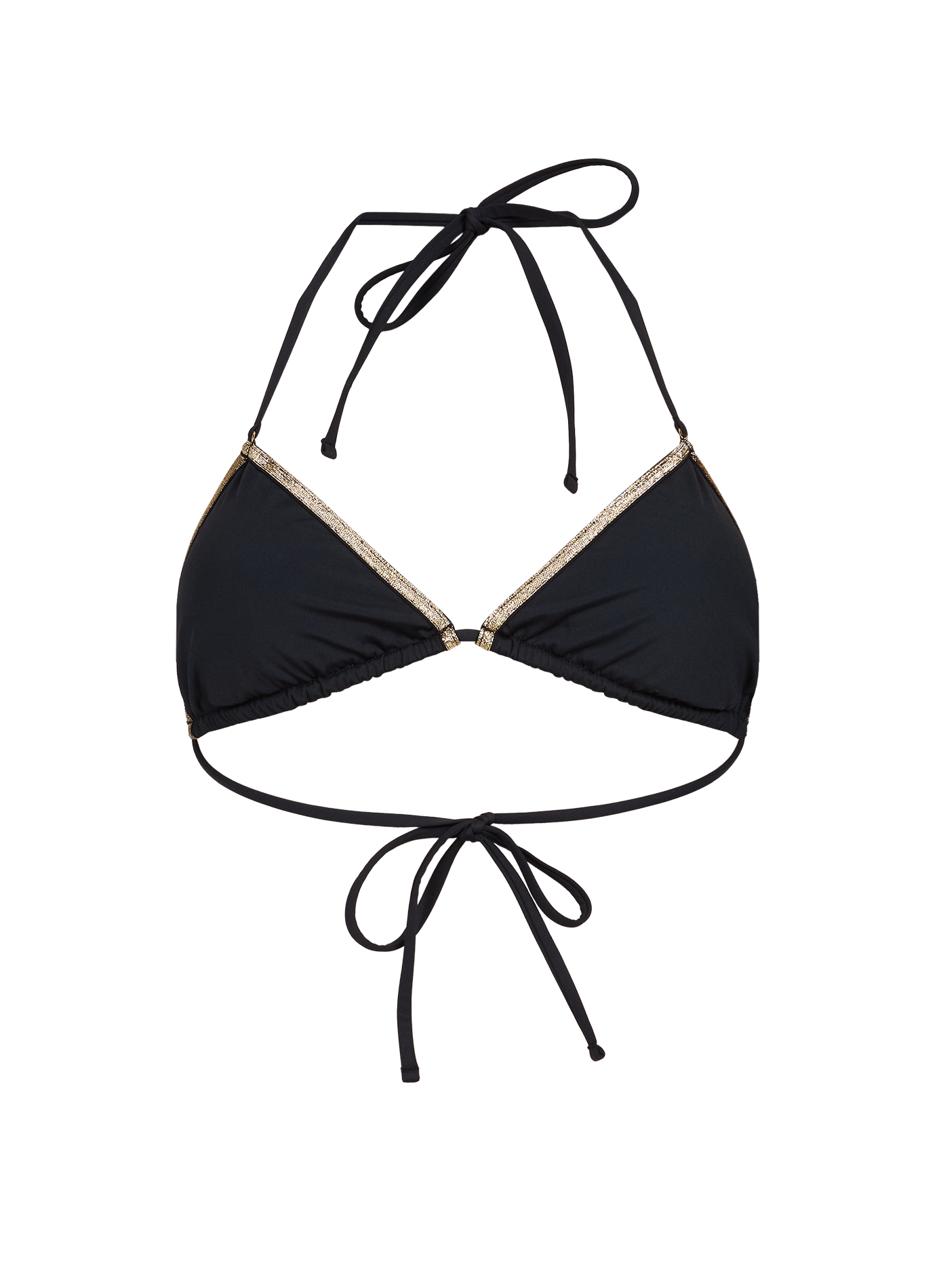 Chris Sequined Bikini Top LA NOUVELLE Black