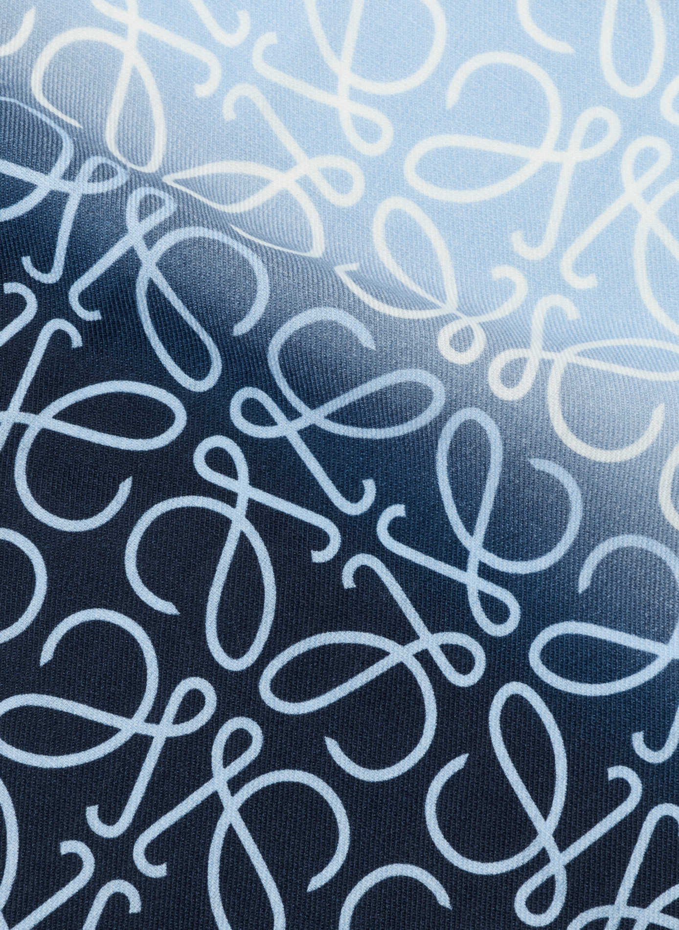 Wool, silk, and cashmere scarf LOEWE Blue